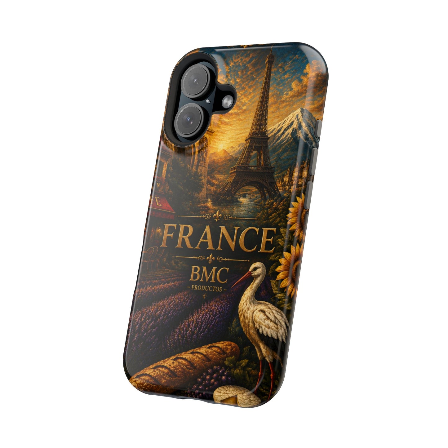 "Funda Magnética Reforzada Francia: Romance bajo la Luna 🌙🗼✨"