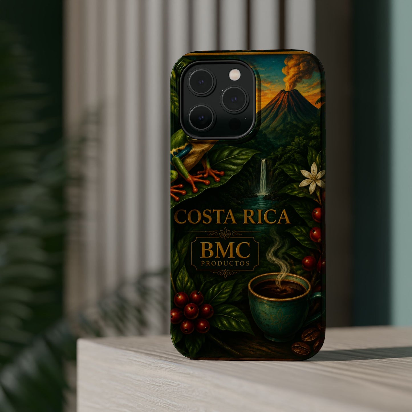 "Funda Magnética Reforzada Magnética Reforzada Costa Rica: Pura Vida entre Volcanes y Selvas 🌋🌴🦜"