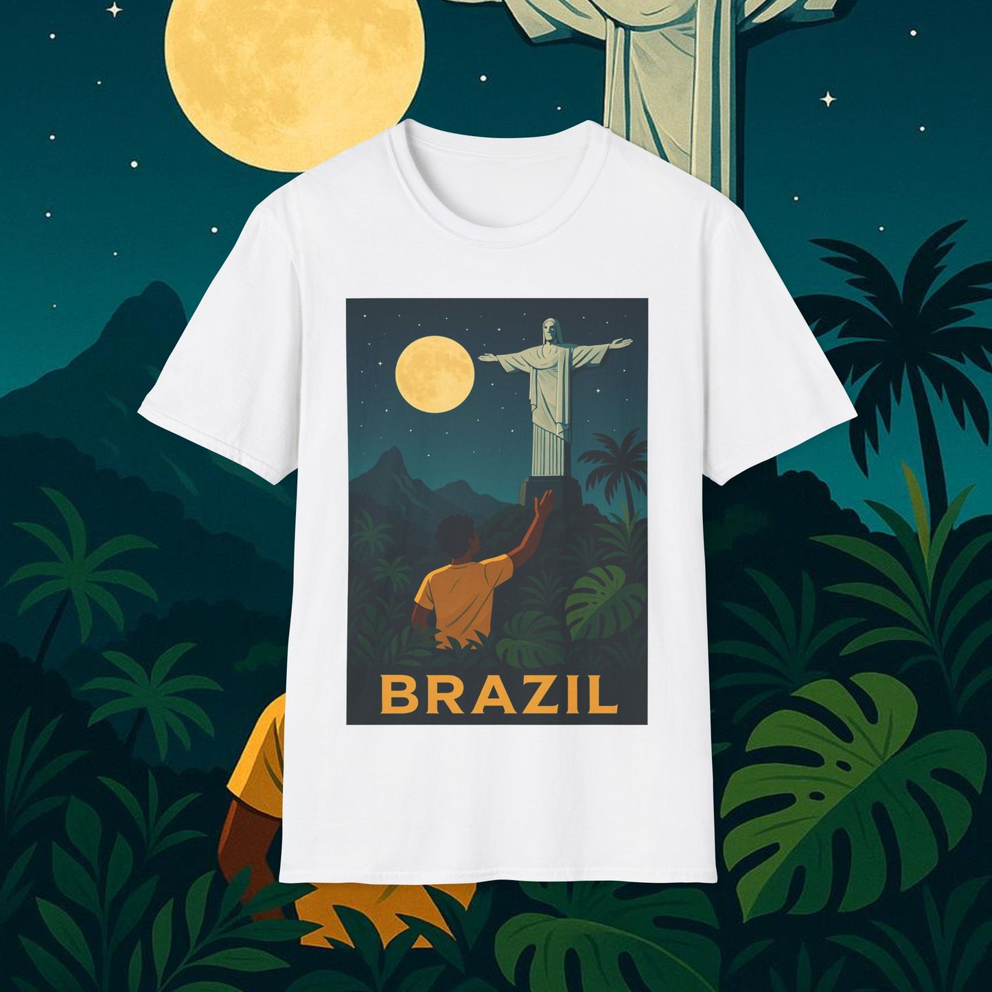 "Camiseta Brasil: Ritmo, Naturaleza y Alegría Infinita 🎶🌴🏖️"
