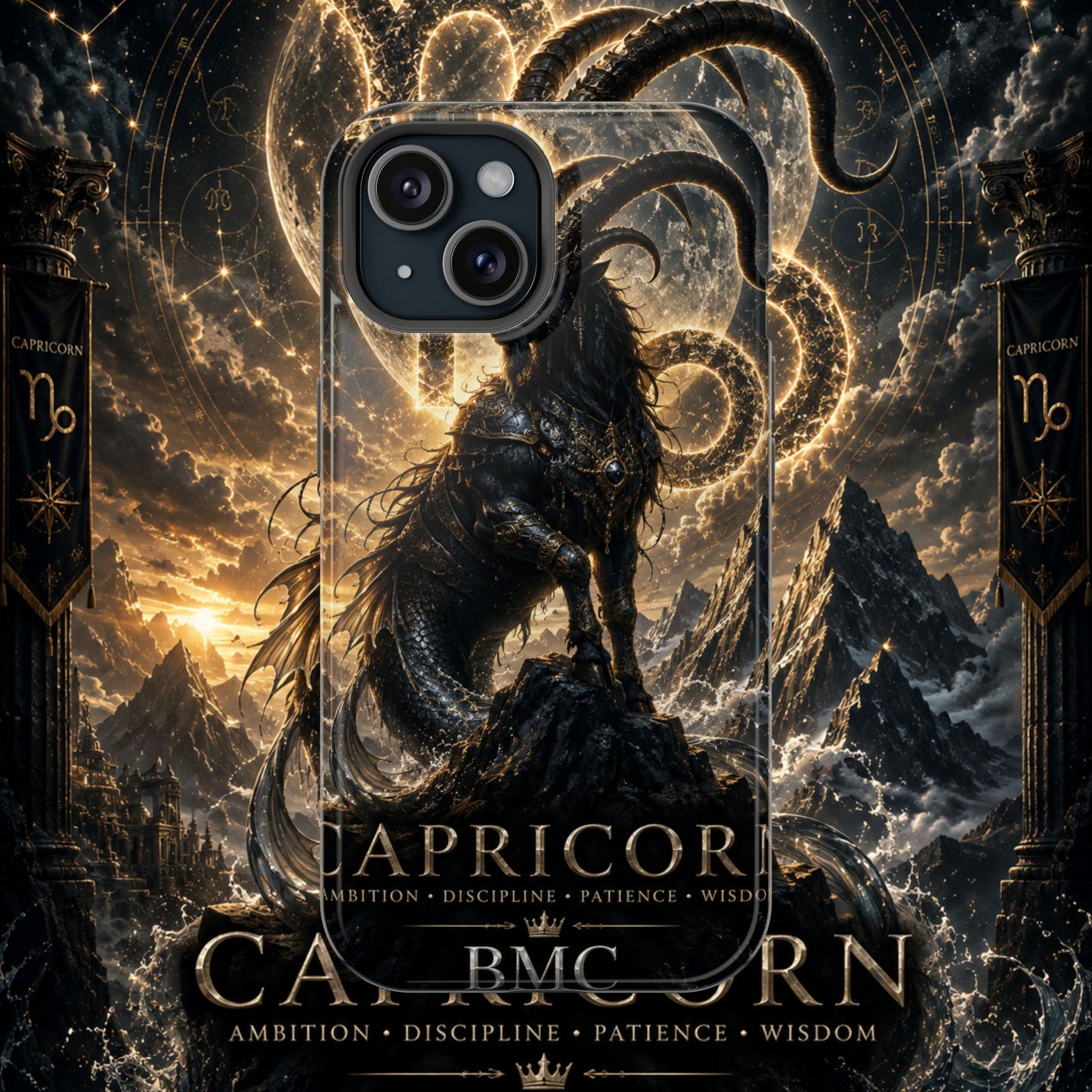 "Funda Magnética Reforzada♑ Capricornio – El Guardián de las Cumbres"