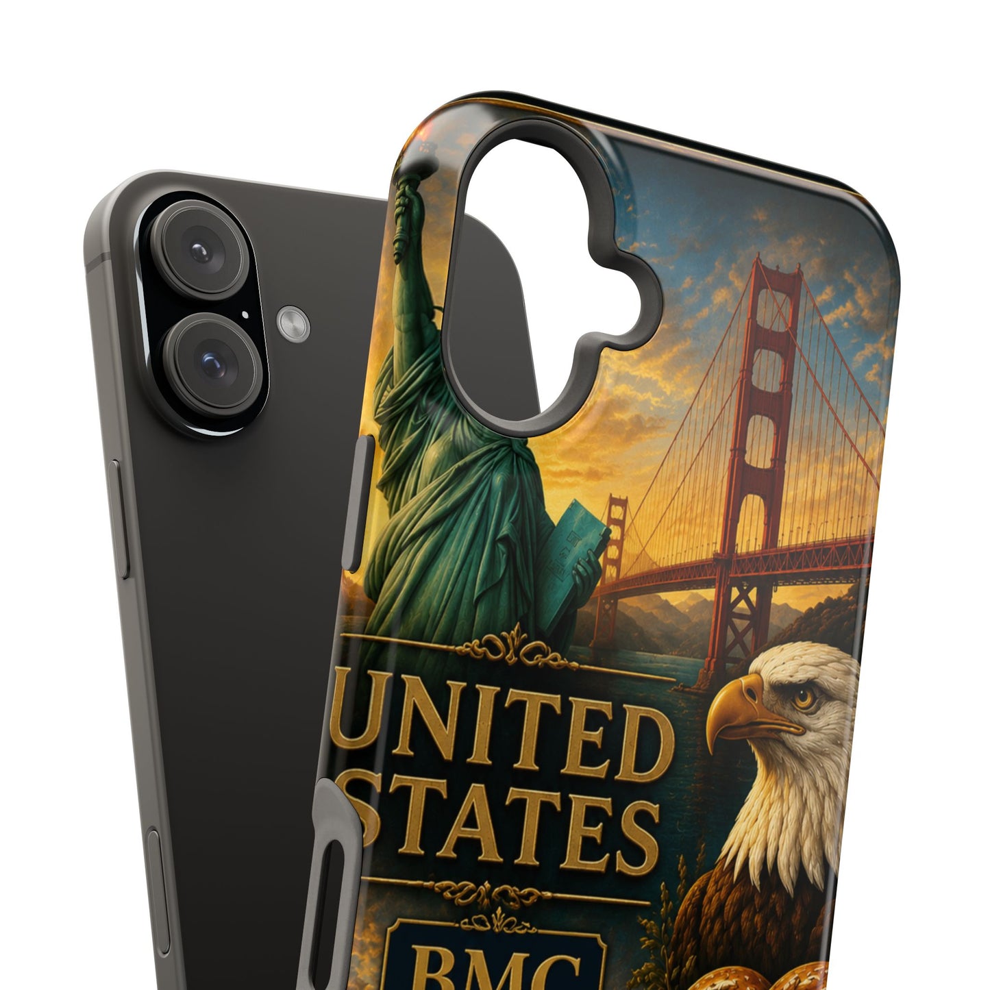 "Funda Magnética Reforzada Estados Unidos: Sueños, Libertad y Grandes Horizontes 🗽🏜️🌆"