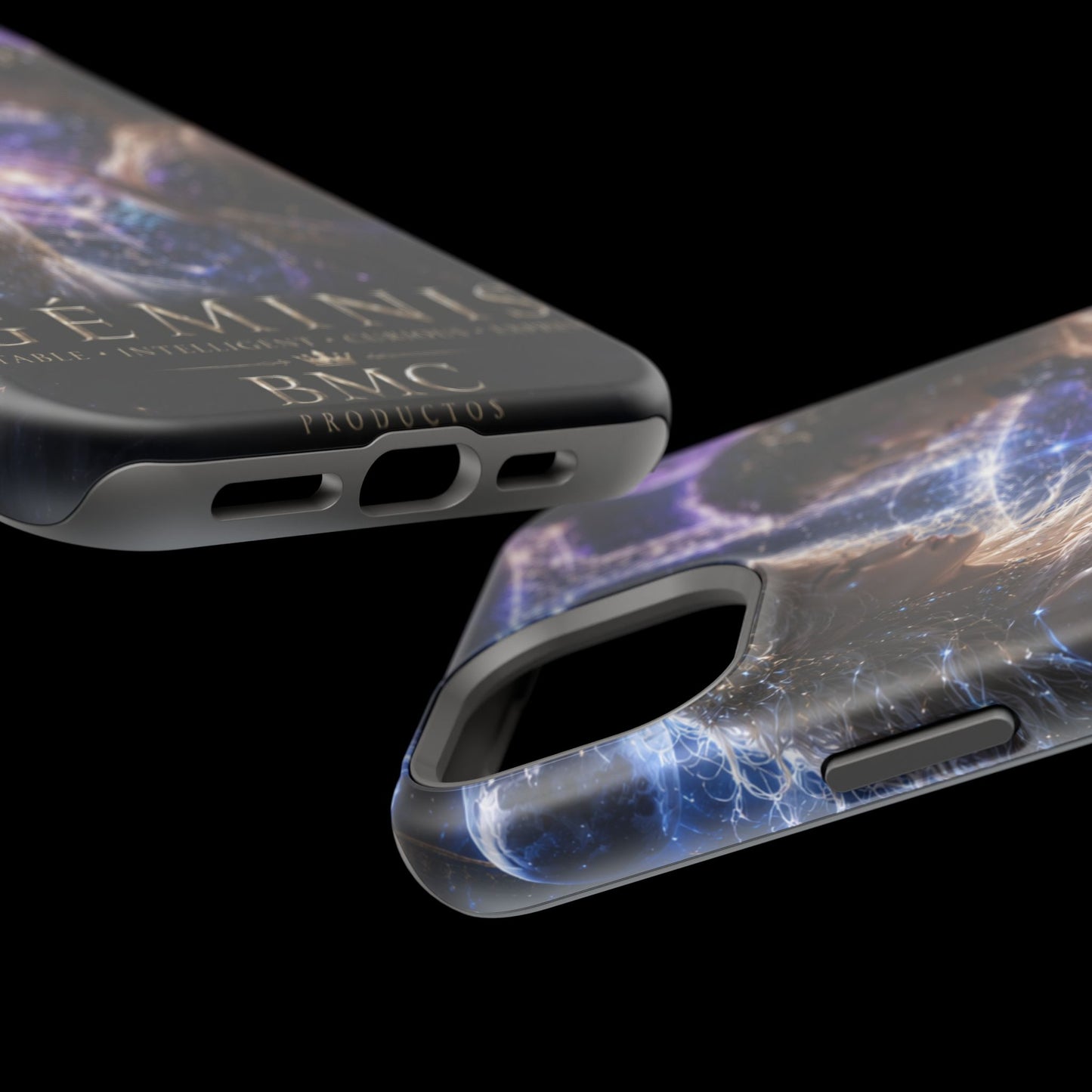 "Funda Magnética Reforzada♊ Géminis M— Reflejo del alma dividida"