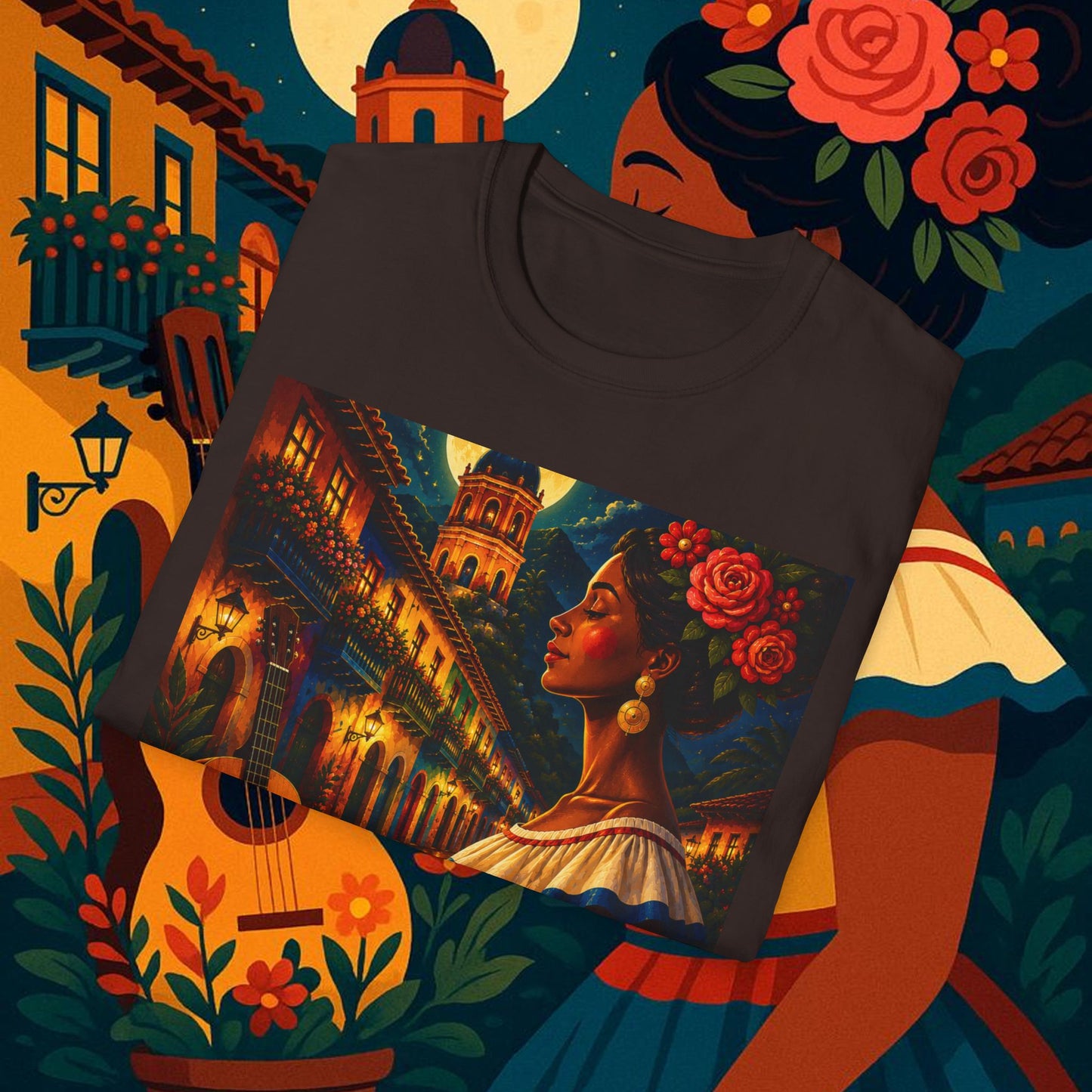"Camiseta Colombia: Magia de Colores, Café y Tradición ☕🎨🌄"