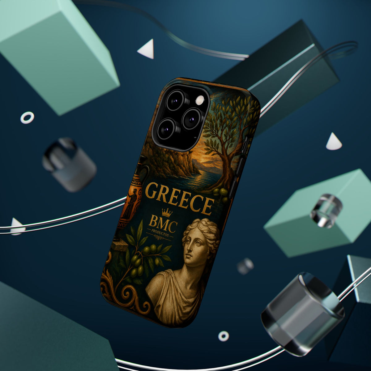 "Funda Magnética Reforzada Magnética Reforzada Grecia: Cuna de Dioses, Maravillas y Filosofía 🌊🏛️⚡"