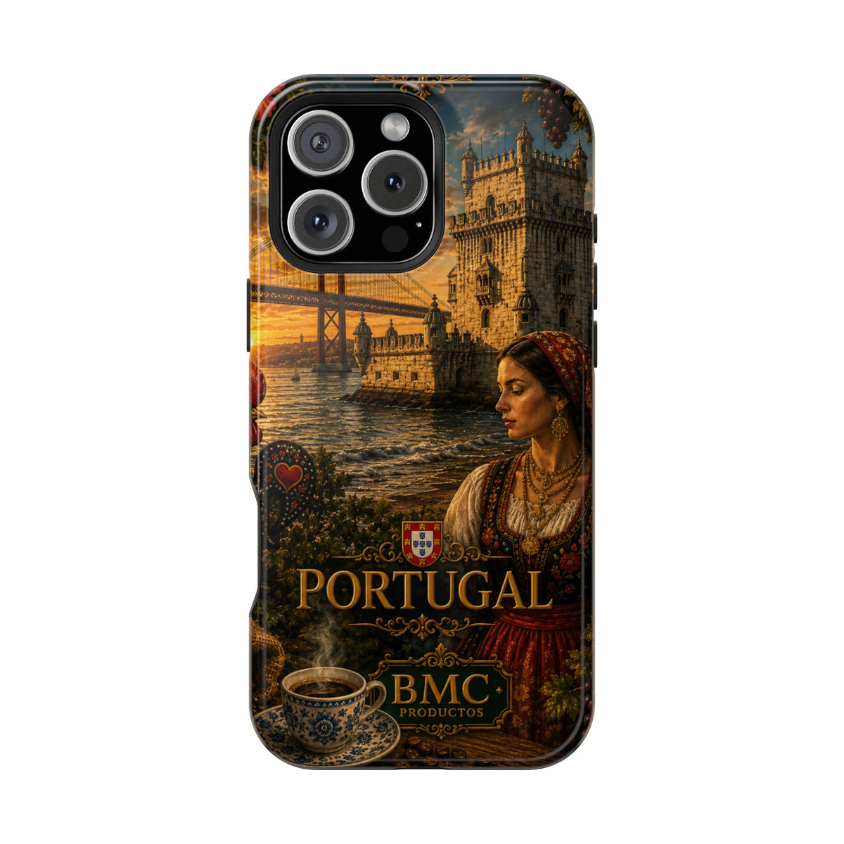 "Reinforced Magnetic Case Portugal: Atlantic Charm, Fados and Azulejos 🌊🎶🧿"