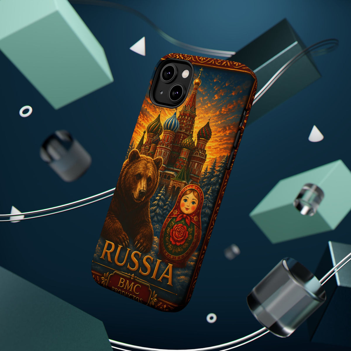 "Reinforced Magnetic Case Russia❄️ – Land of history, mystery, and grandeur"