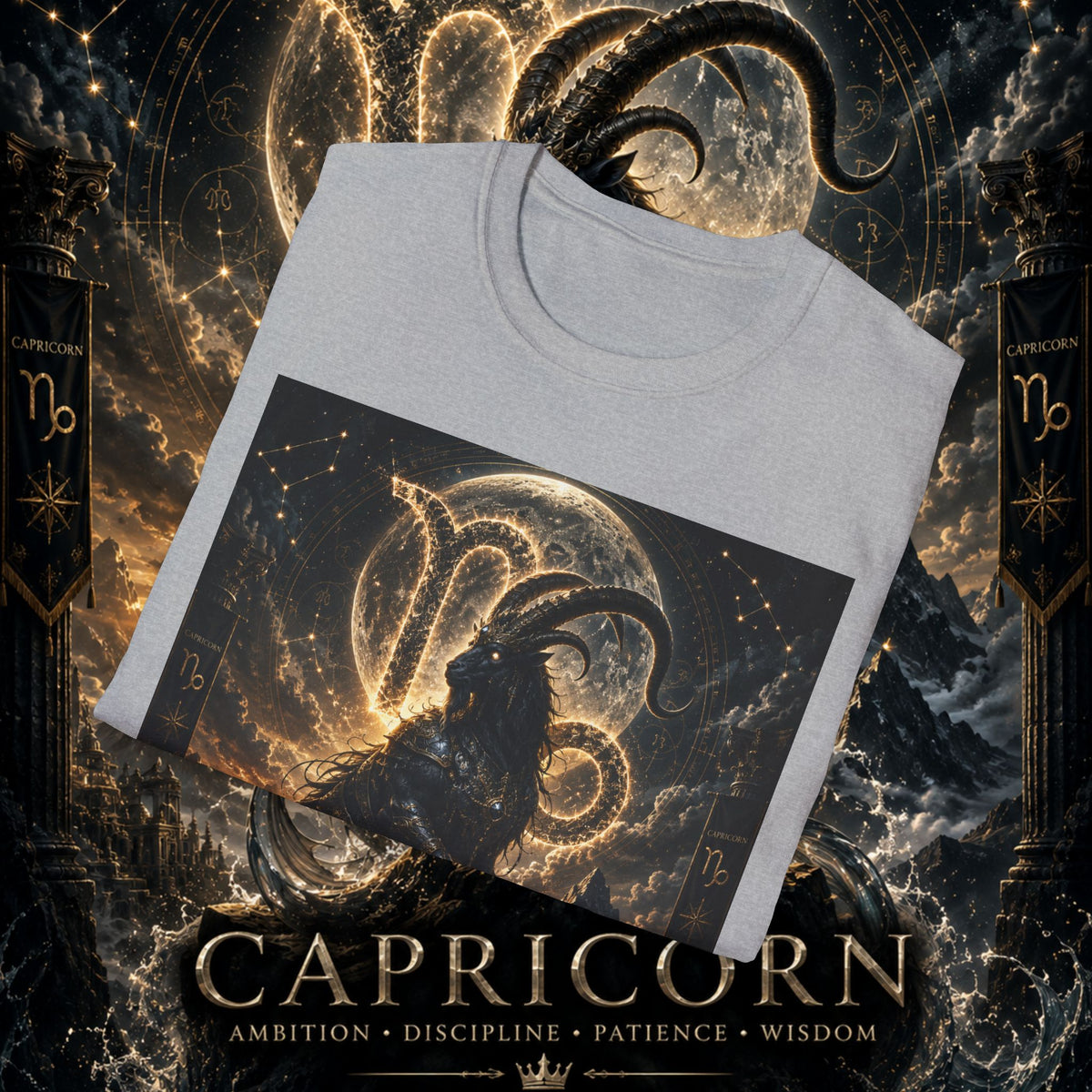 "Camiseta ♑ Capricornio – El Guardián de las Cumbres"