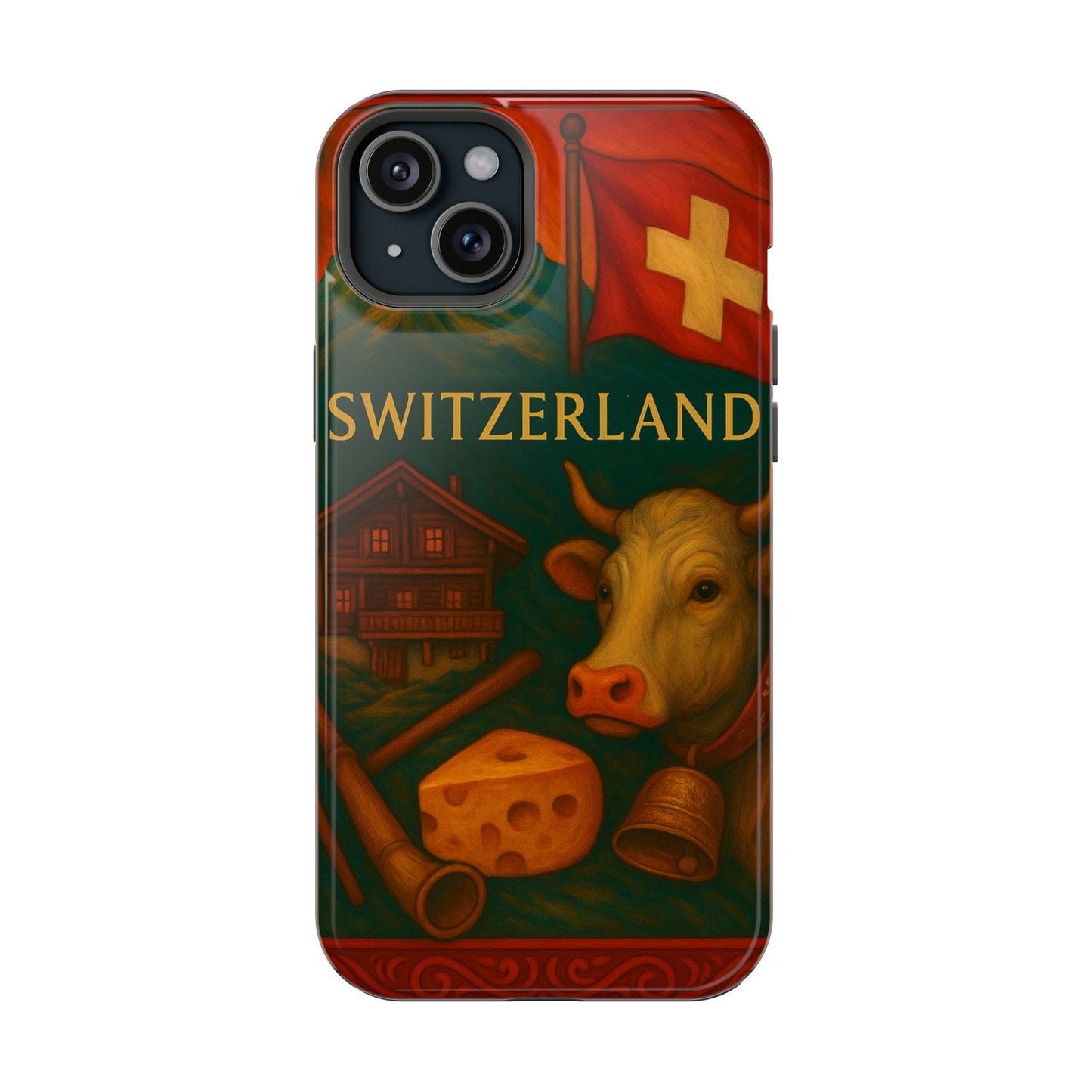 "Funda Magnética Reforzada Magnética Reforzada suiza❄️ – Tierra de montañas majestuosas y precisión legendaria"