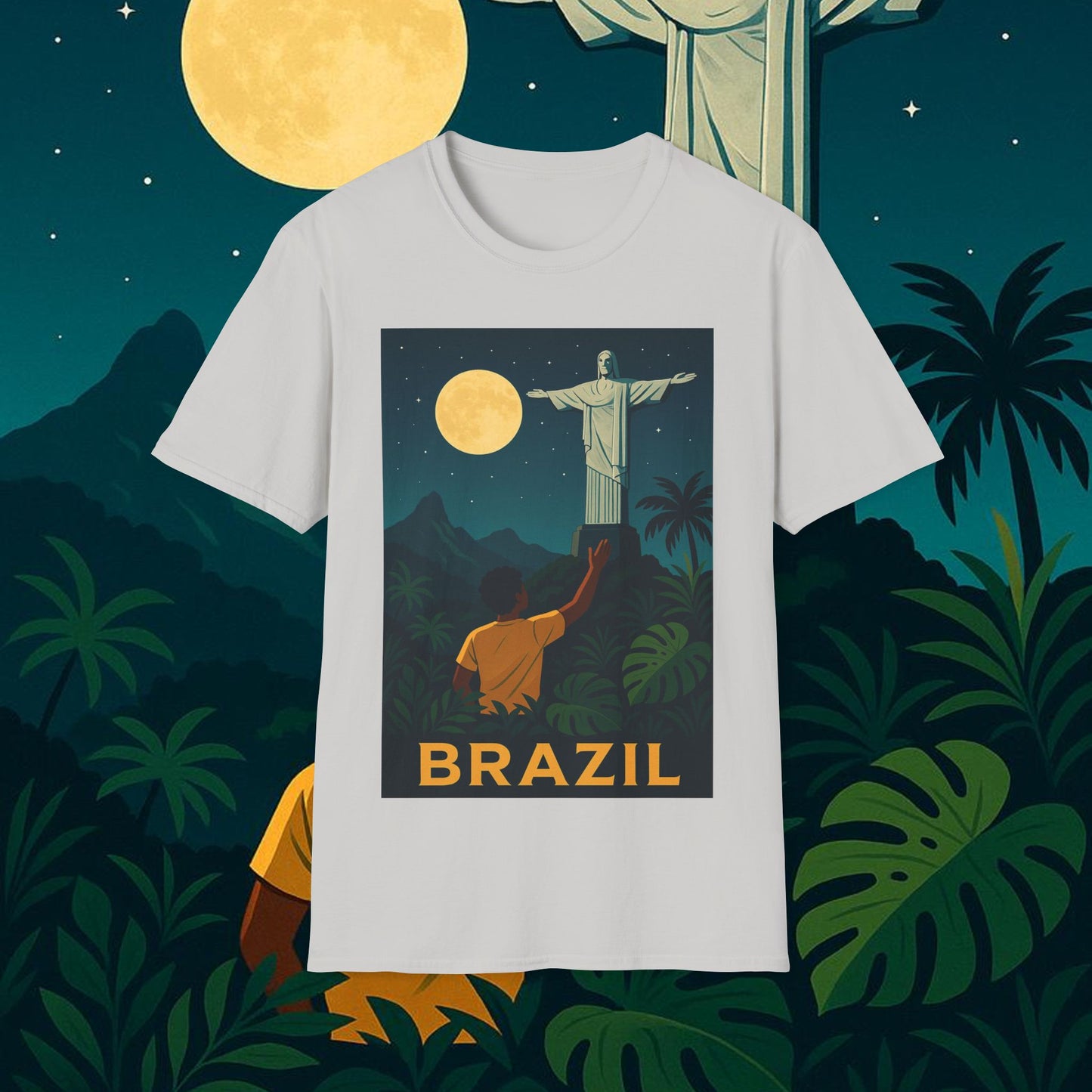 "Camiseta Brasil: Ritmo, Naturaleza y Alegría Infinita 🎶🌴🏖️"