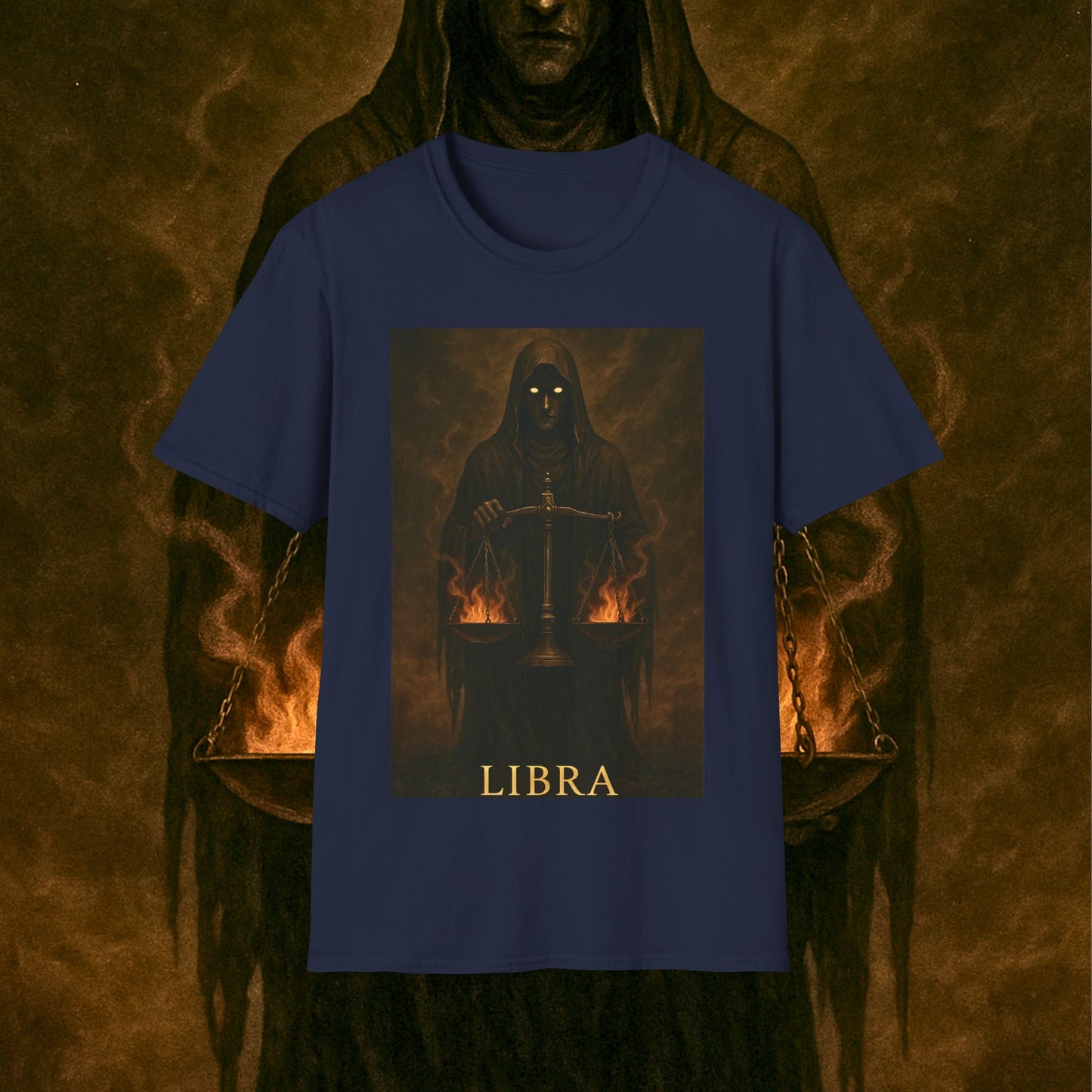 "Camiseta LIBRA – El Guardián del Equilibrio"