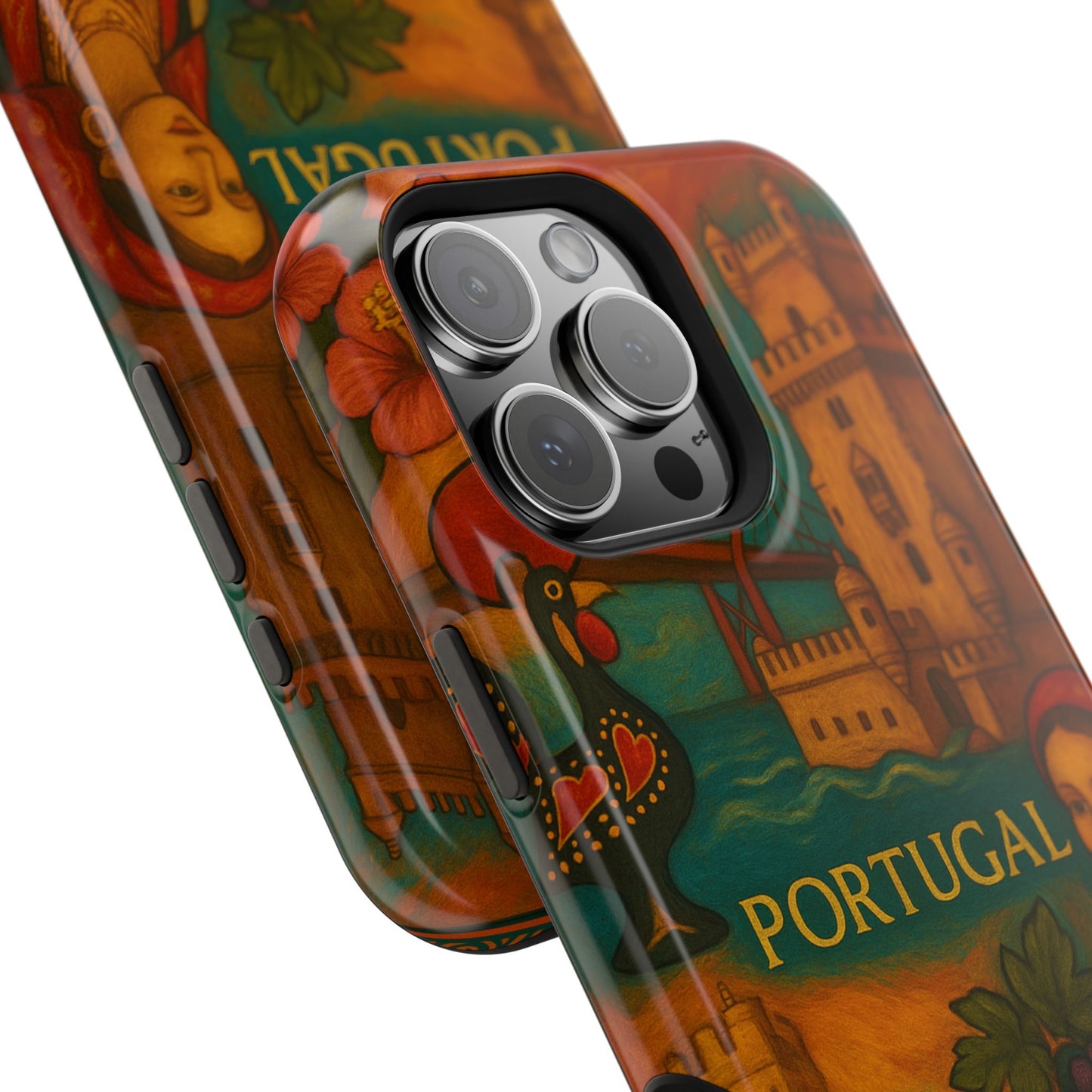 "Funda Magnética Reforzada Magnética Reforzada Portugal: Encanto Atlántico, Fados y Azulejos 🌊🎶🧿"