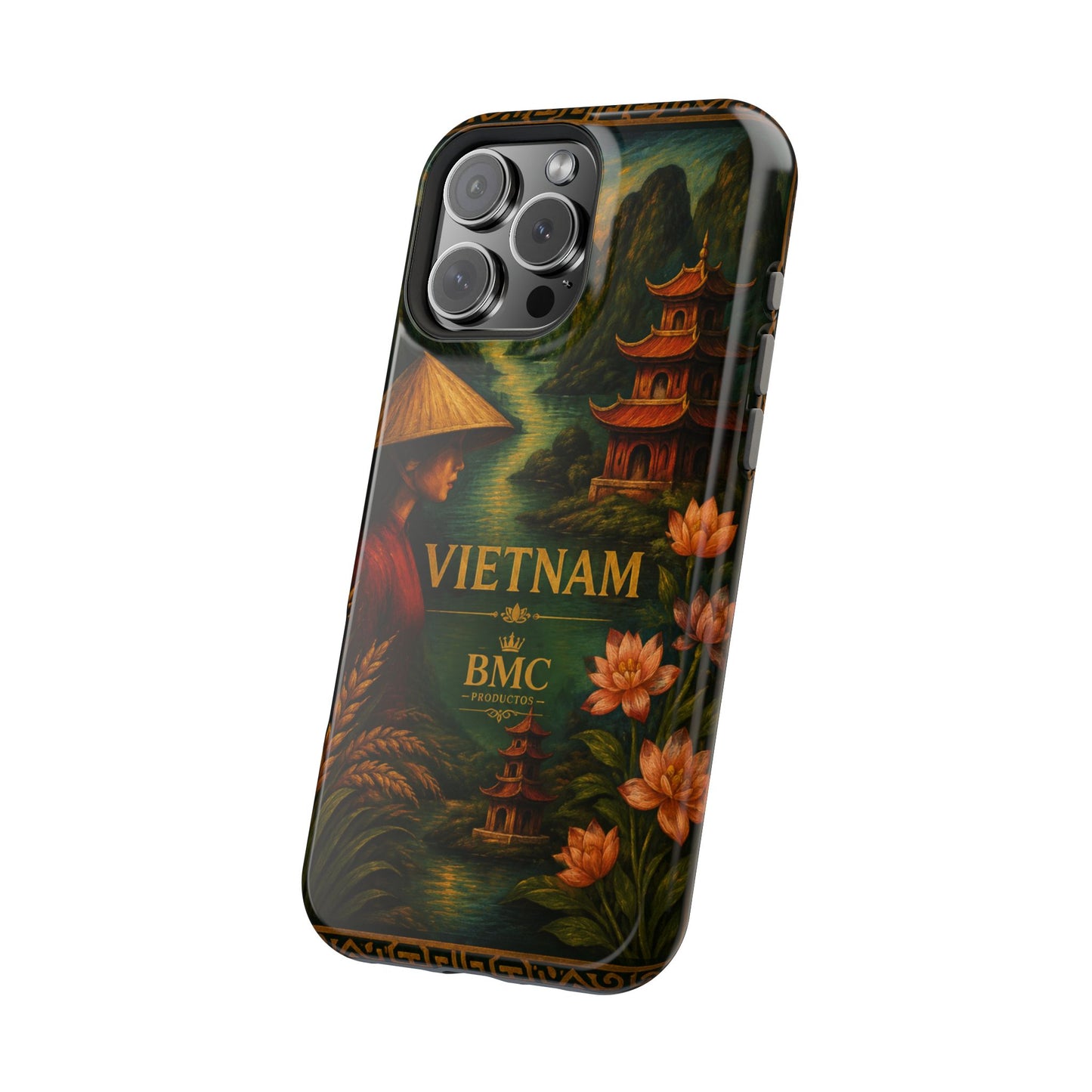 "Funda Magnética Reforzada Magnética Reforzada  Vietnam: Tradición, Naturaleza y Leyendas Ancestrales 🎋🏯🐉"