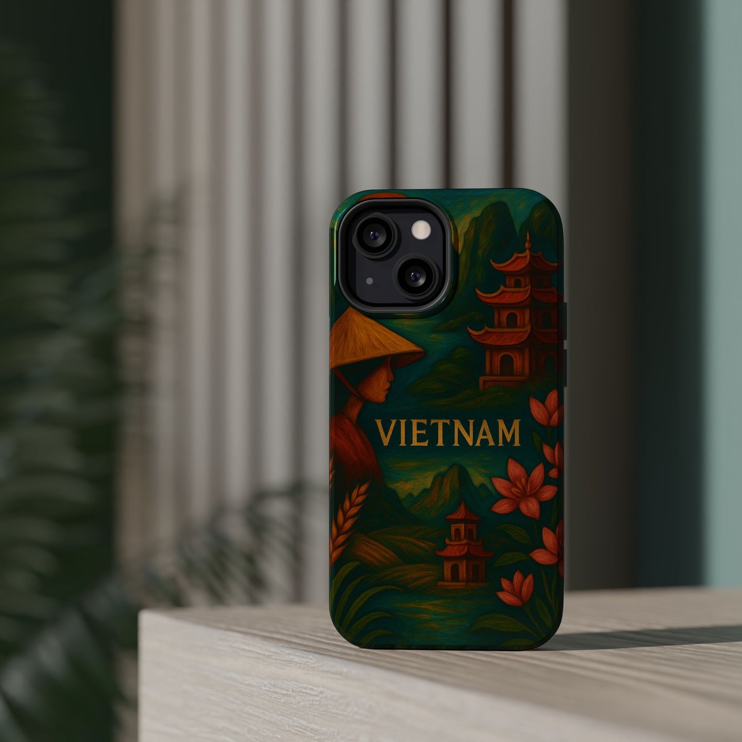 "Funda Magnética Reforzada Magnética Reforzada  Vietnam: Tradición, Naturaleza y Leyendas Ancestrales 🎋🏯🐉"