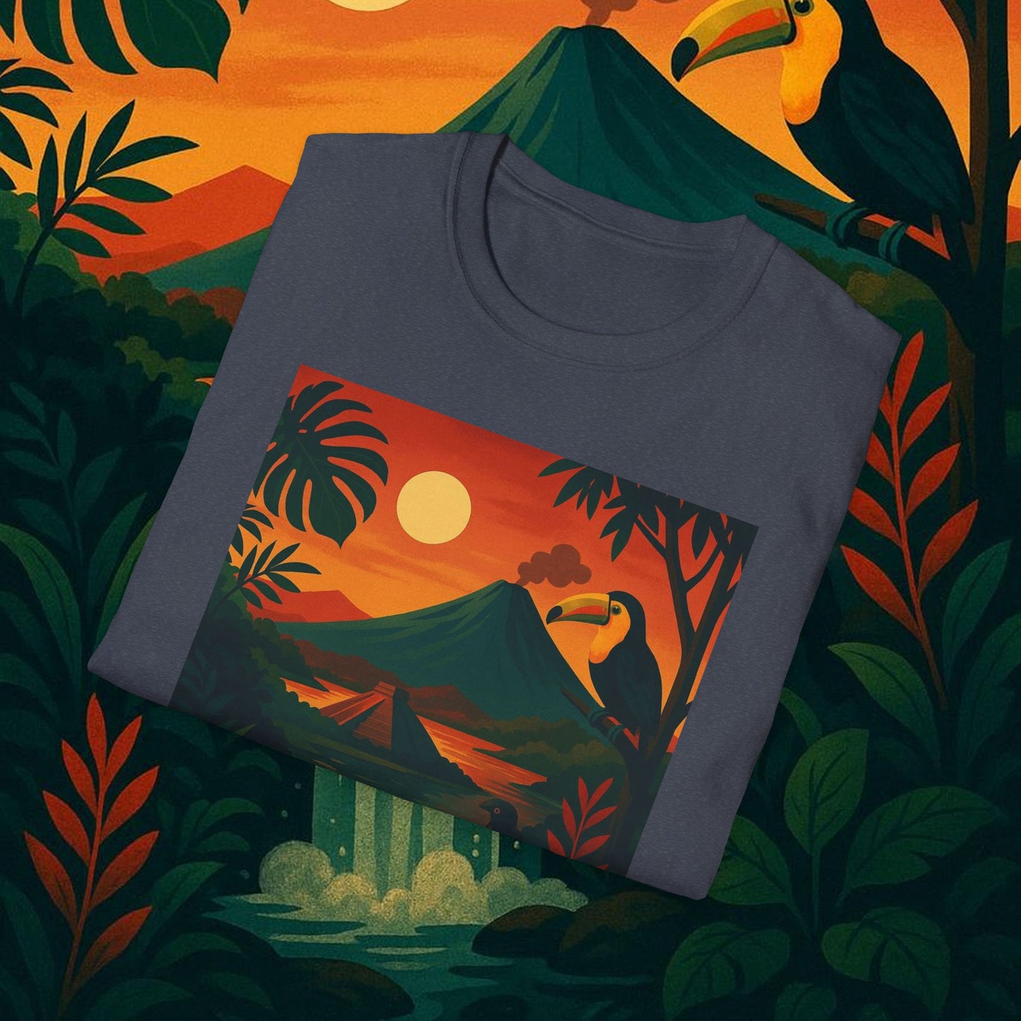 "Camiseta   Costa Rica: Pura Vida entre Volcanes y Selvas 🌋🌴🦜"