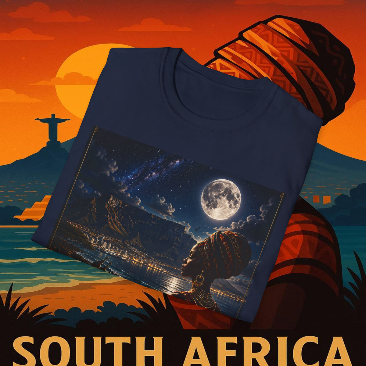 "Camiseta Sudáfrica 🌍 – Un mundo de aventuras y diversidad"