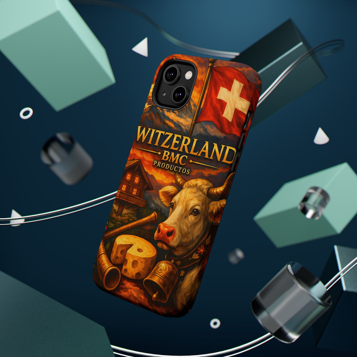 "Funda Magnética Reforzada Magnética Reforzada suiza❄️ – Tierra de montañas majestuosas y precisión legendaria"