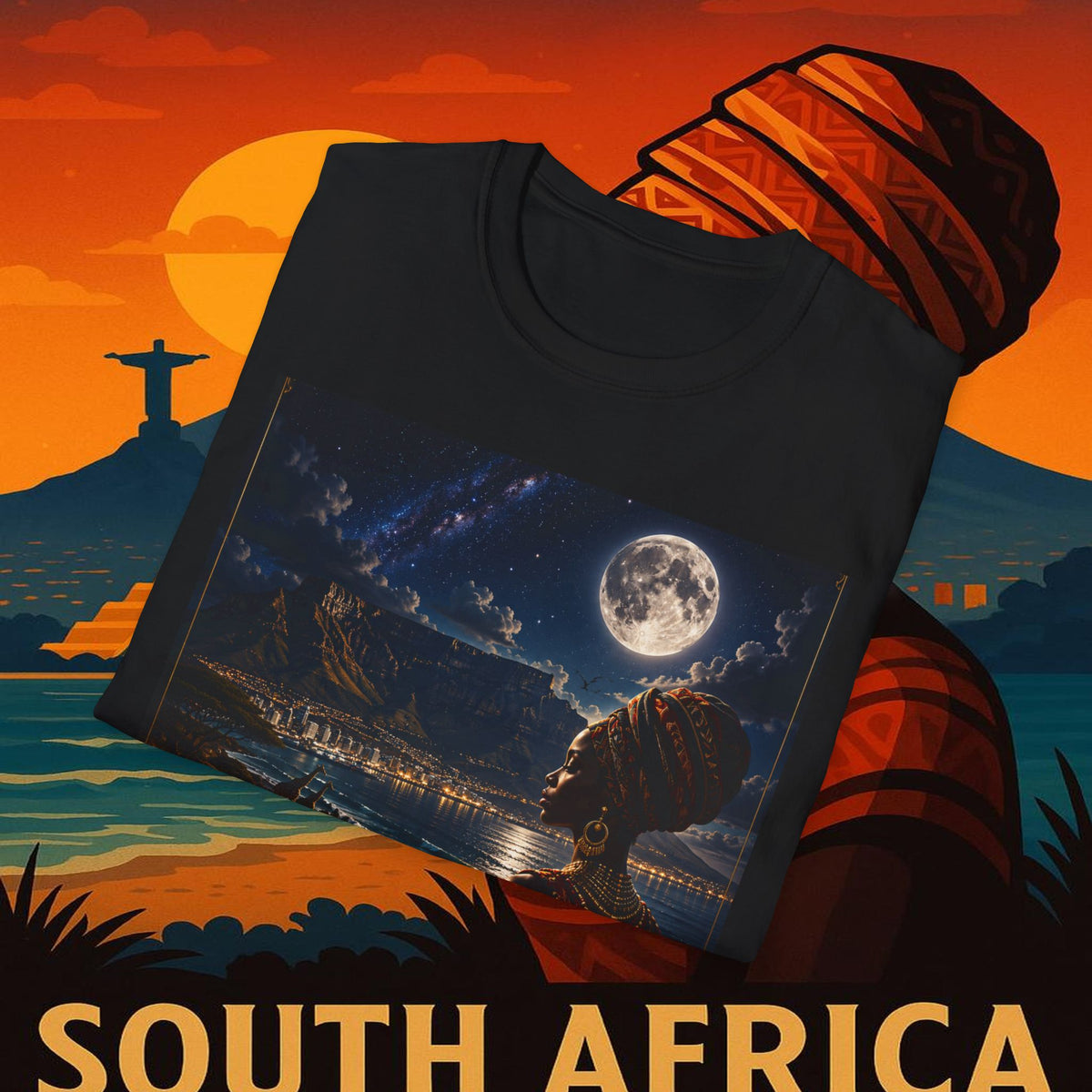 "Camiseta Sudáfrica 🌍 – Un mundo de aventuras y diversidad"