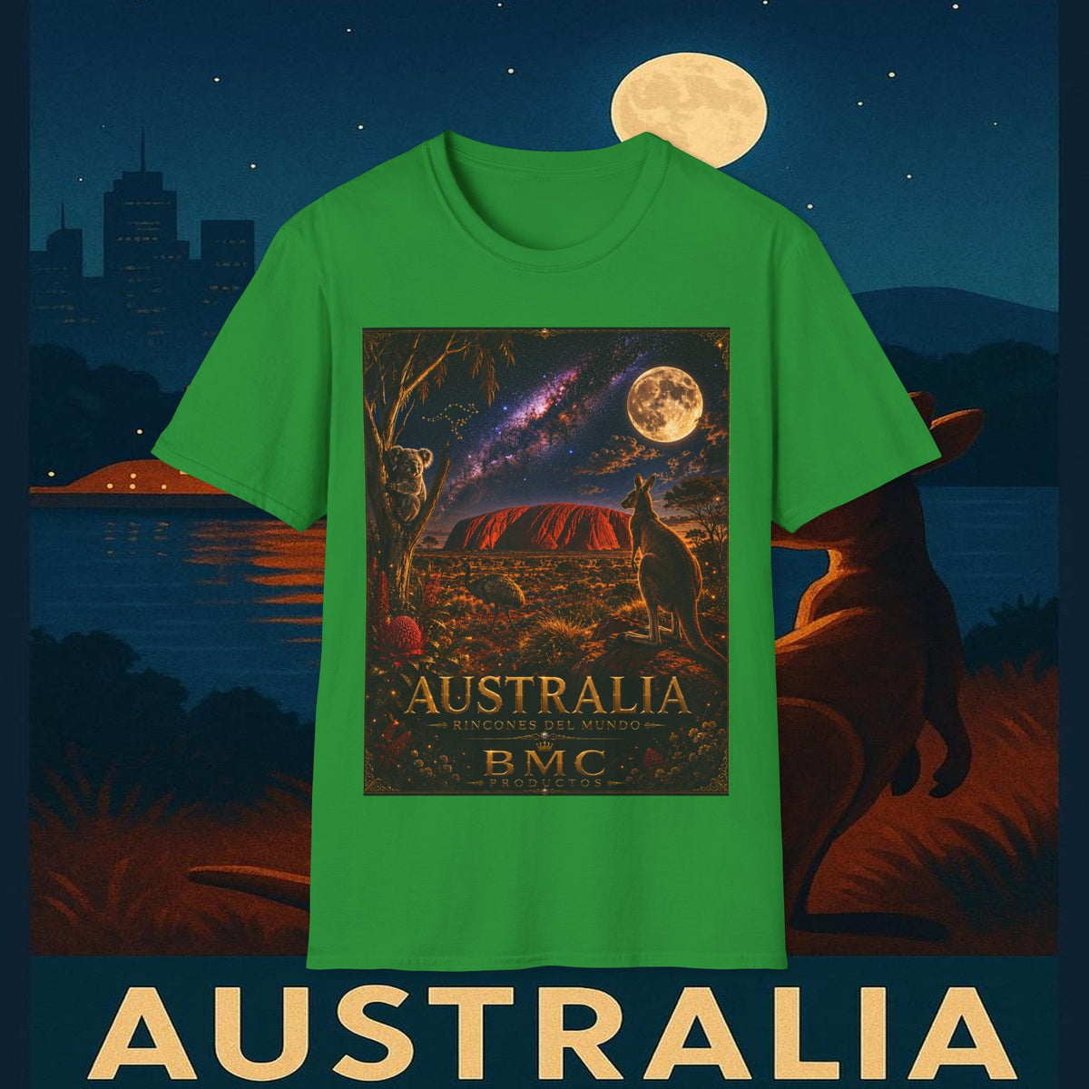 "Camiseta Australia 🌞 – Tierra de maravillas naturales y espíritu libre"