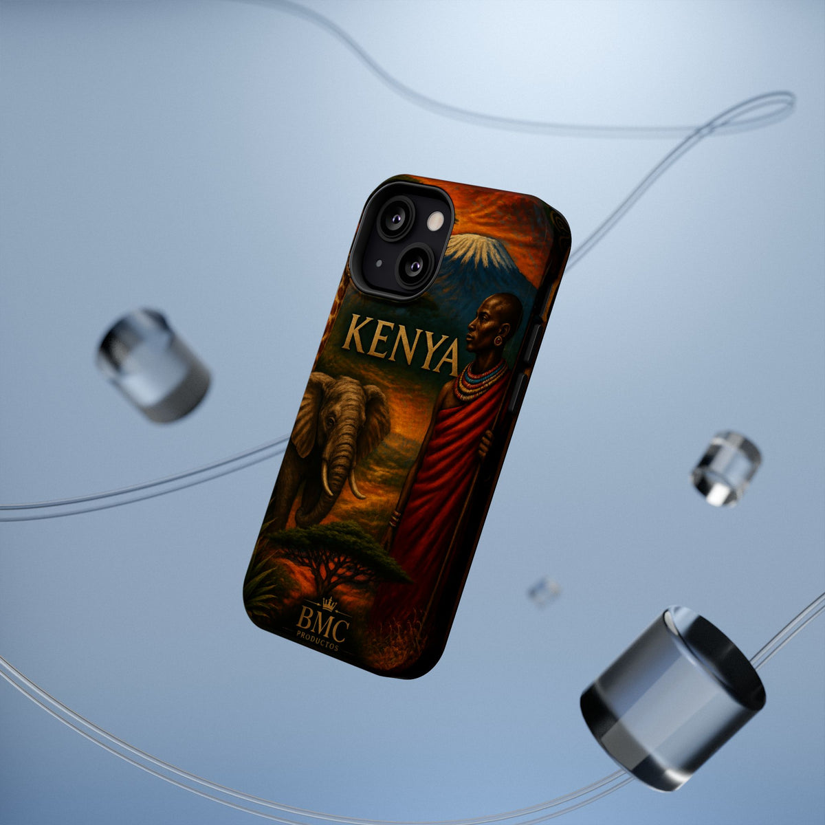 "Reinforced Magnetic Case Kenya: Wild Adventure and Land of Infinite Horizons 🦁🌄🏕️"