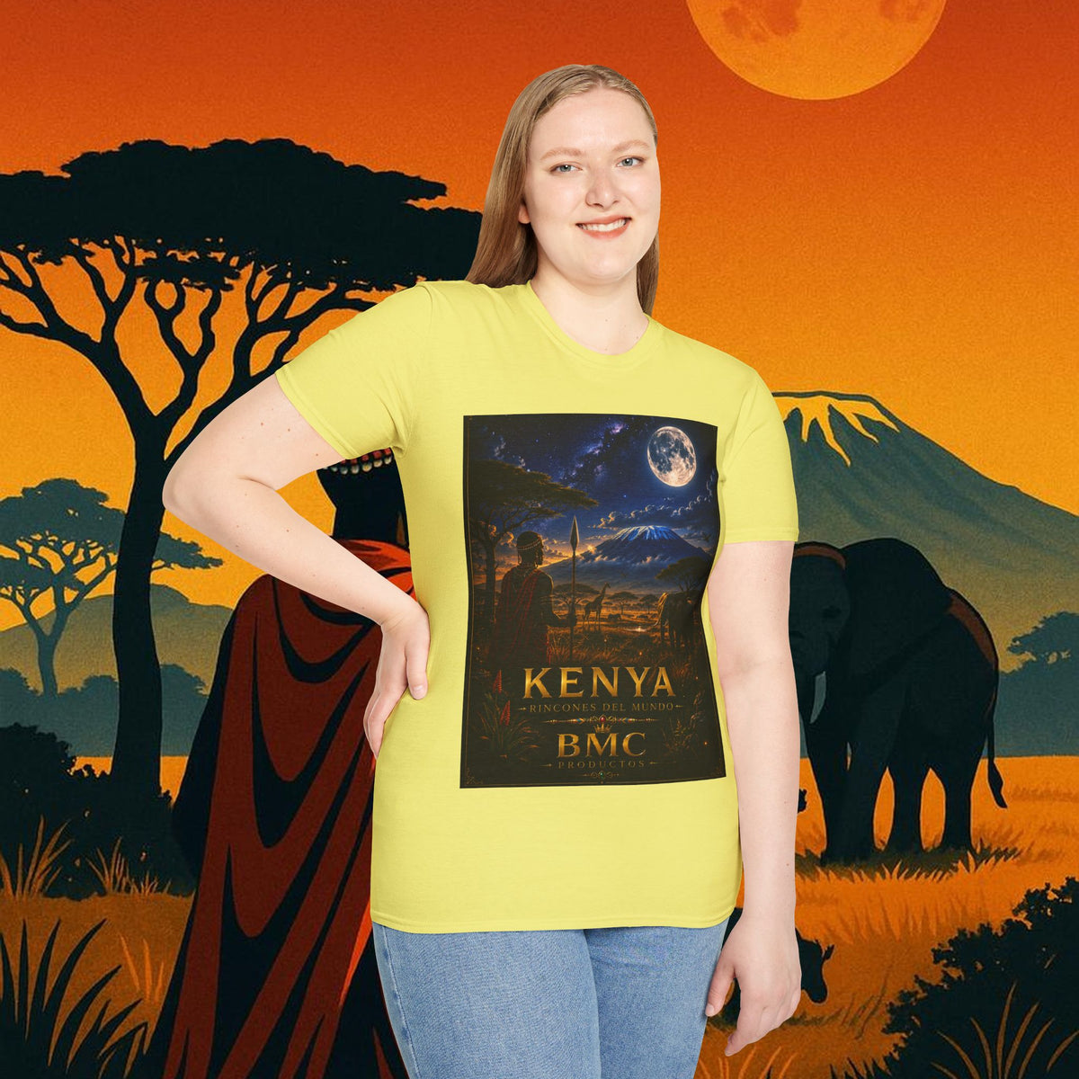 "Camiseta Kenia: Aventura Salvaje y Tierra de Horizontes Infinitos 🦁🌄🏕️"