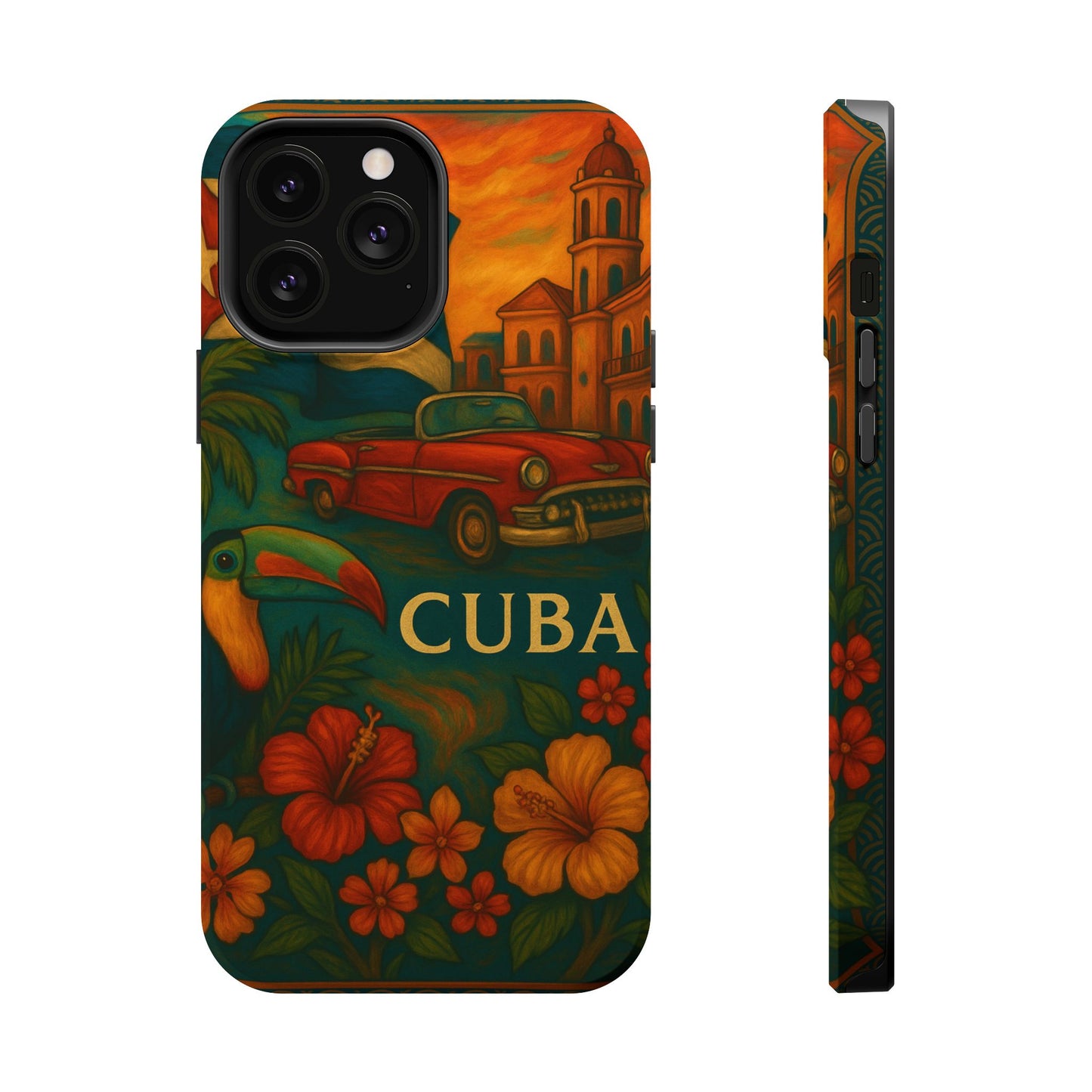 "Reinforced Magnetic Case Reinforced Magnetic Case Cuba: Rhythm, History and Caribbean Charm 🎺🚗🌴"