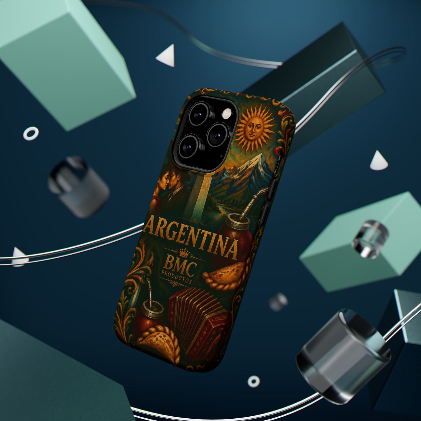 "Funda Magnética Reforzada Argentina: Pasión, Tradición y Tierra de Sueños🔥🏞️"