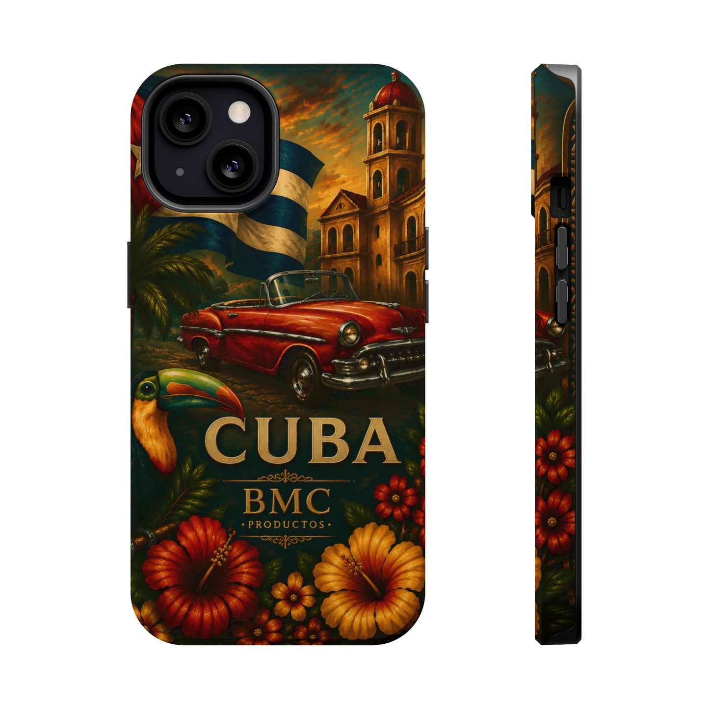 "Funda Magnética Reforzada Magnética Reforzada Cuba: Ritmo, Historia y Encanto Caribeño 🎺🚗🌴 "