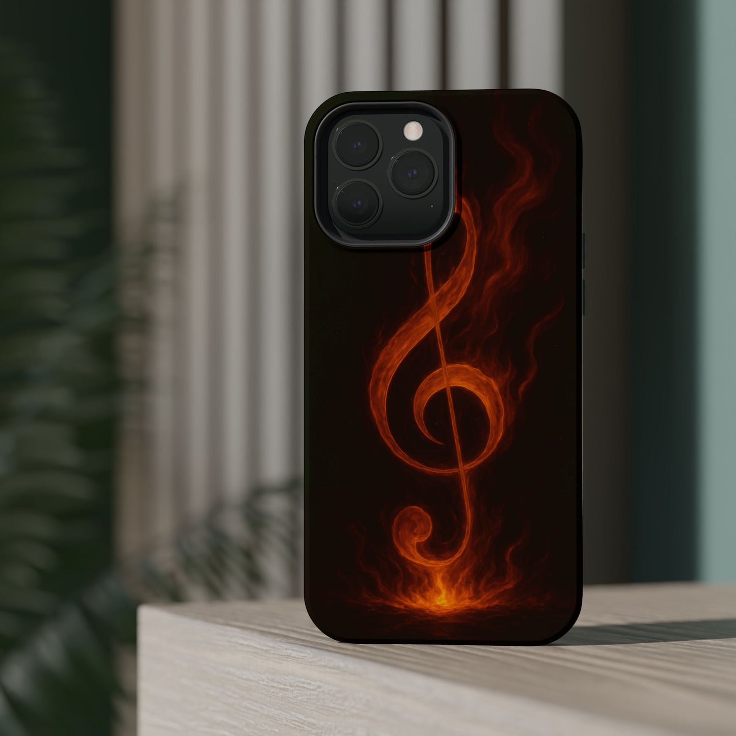 "Funda Magnética Reforzada Magnética Reforzada clave de sol 🎼🔥Donde nace una nota… nace una llama.” 🔥🎼