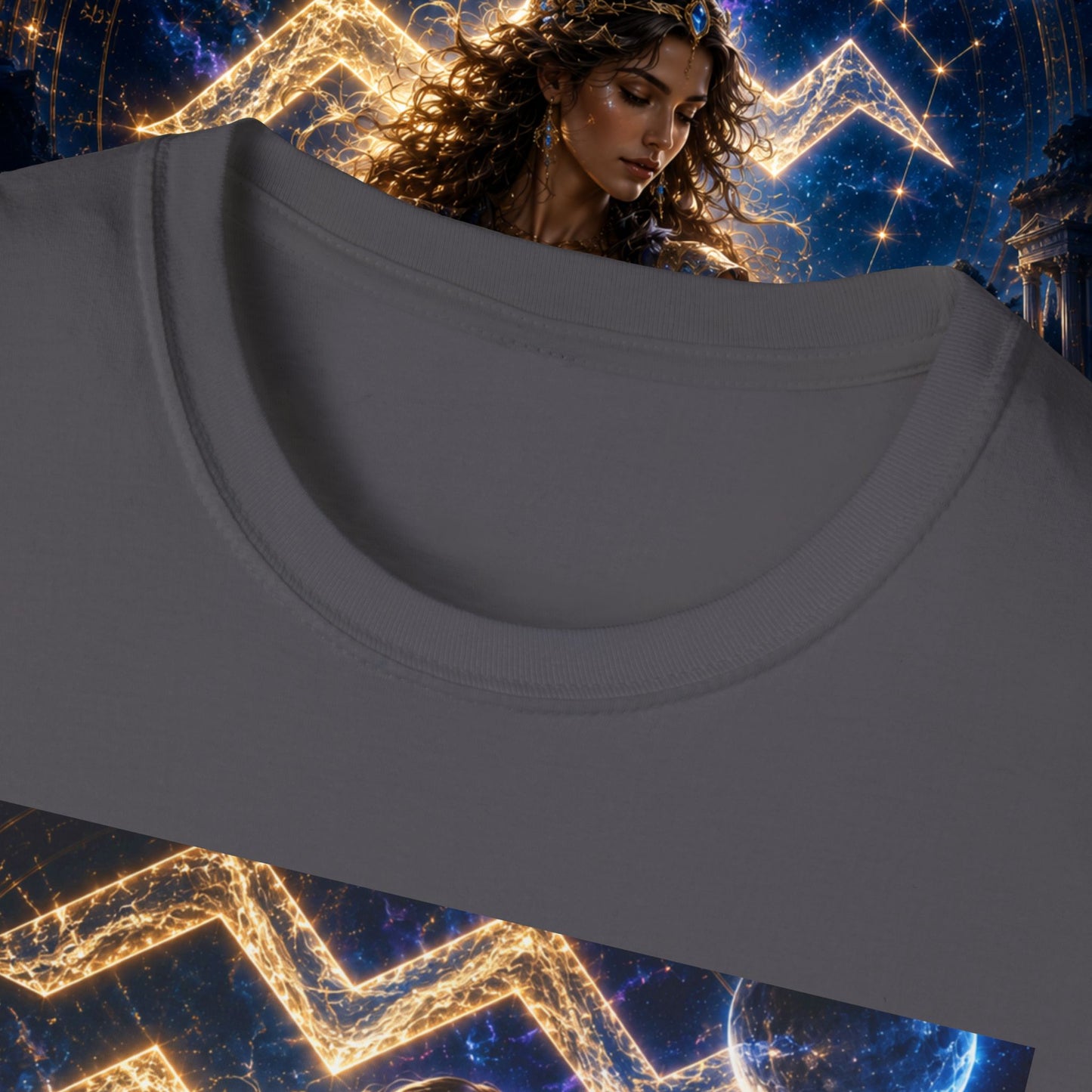 "Camiseta ♒ ACUARIO M– La Visionaria del Cielo y el Agua"