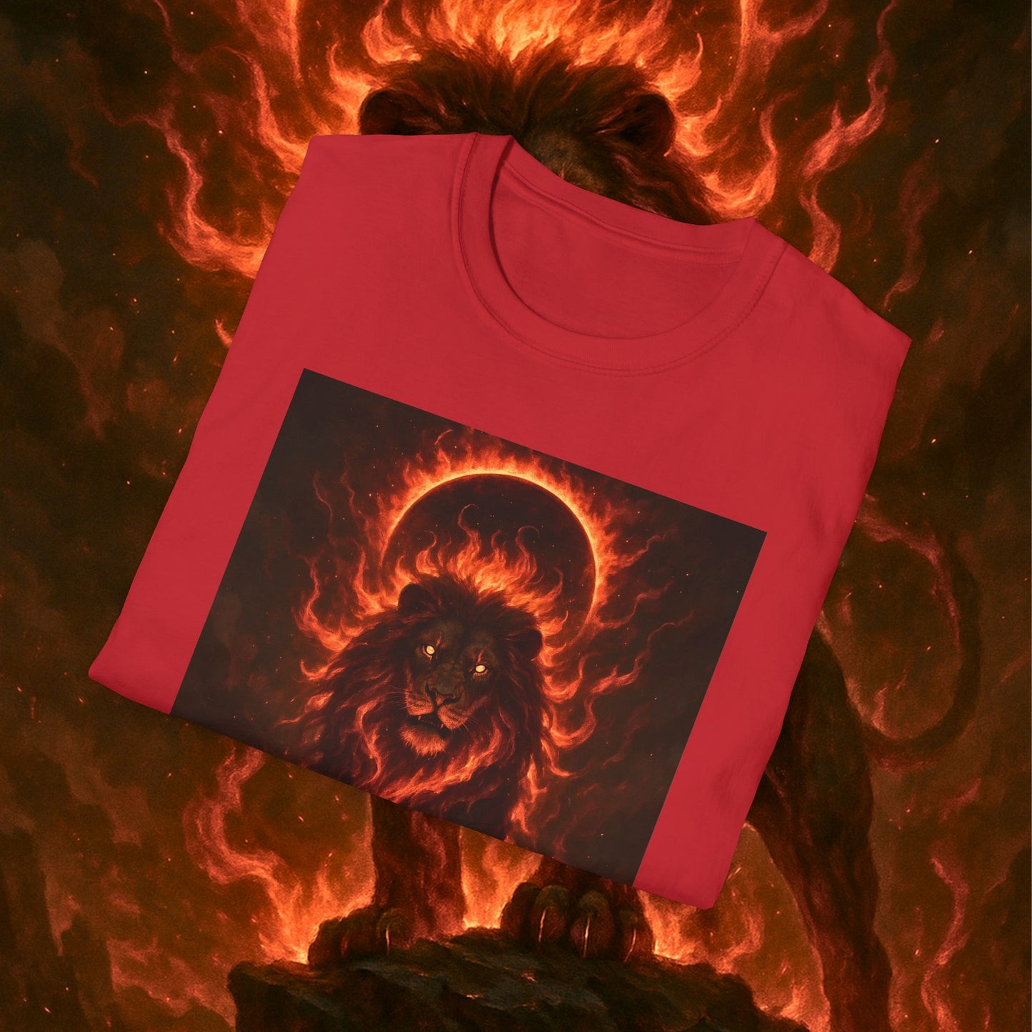 "Camiseta ♌ Leo — Soberano del fuego eterno"
