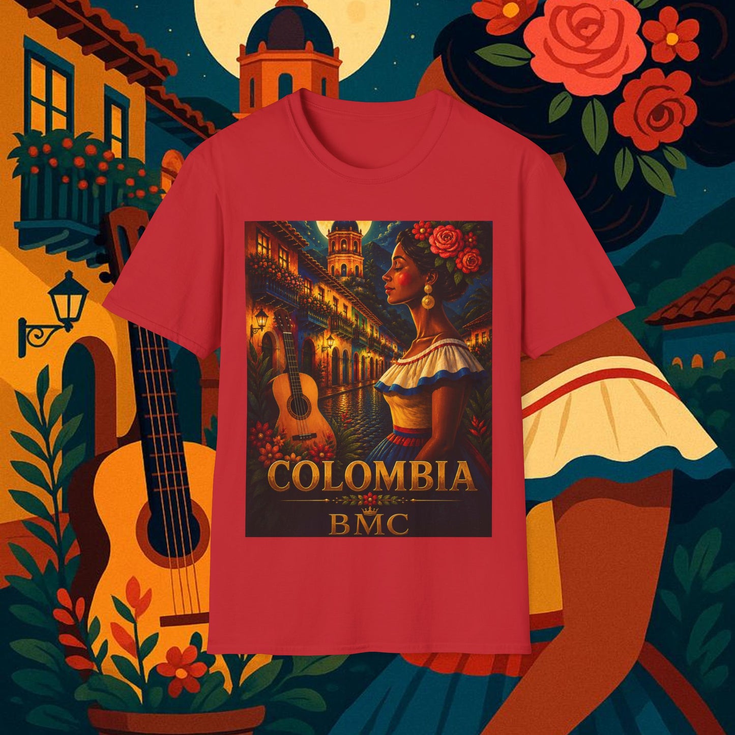 "Camiseta Colombia: Magia de Colores, Café y Tradición ☕🎨🌄"