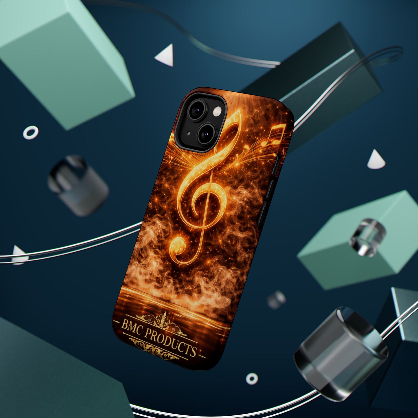 "Funda Magnética Reforzada Magnética Reforzada clave de sol 🎼🔥Donde nace una nota… nace una llama.” 🔥🎼