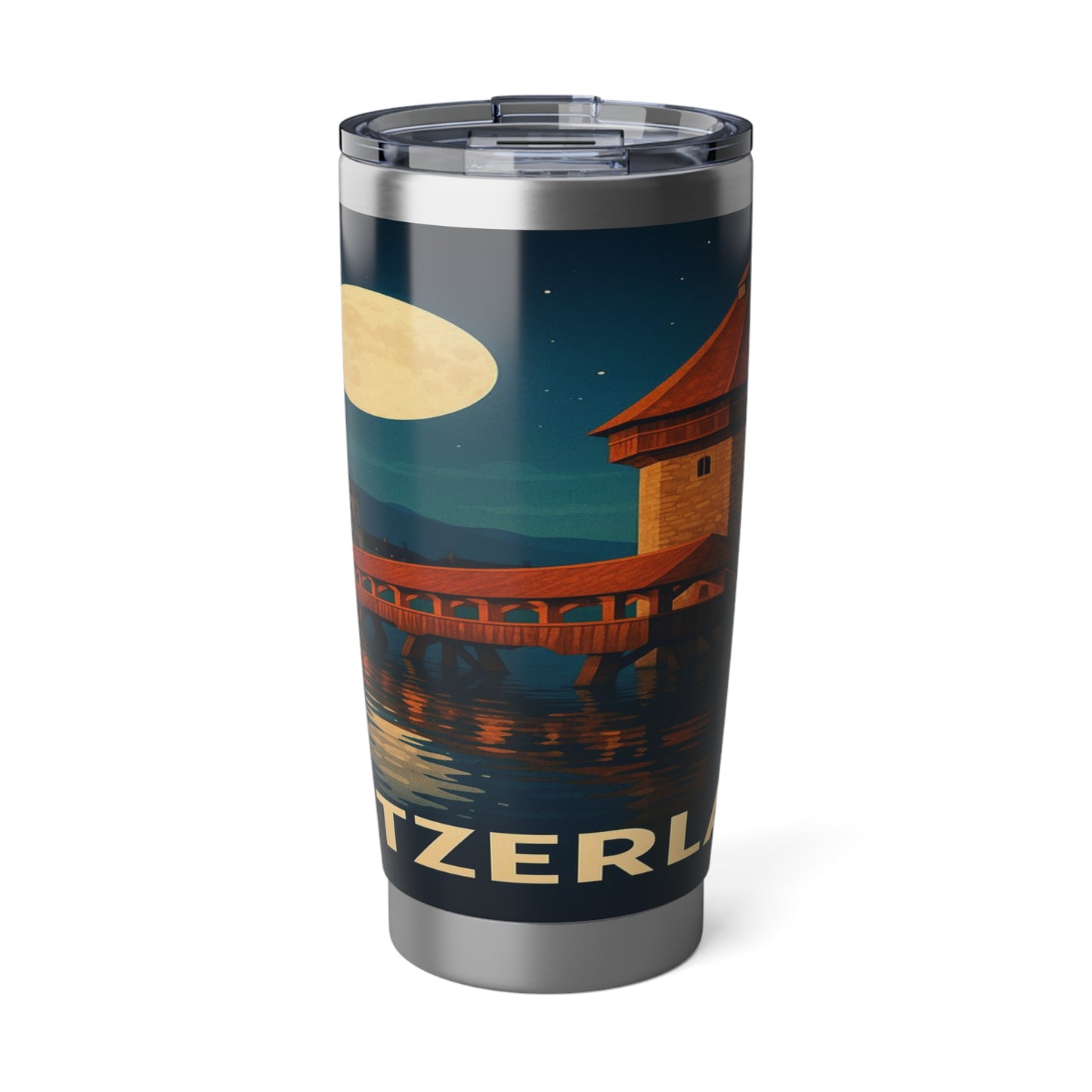 "Vaso Térmico Vagabond 20oz suiza❄️ – Tierra de montañas majestuosas y precisión legendaria"