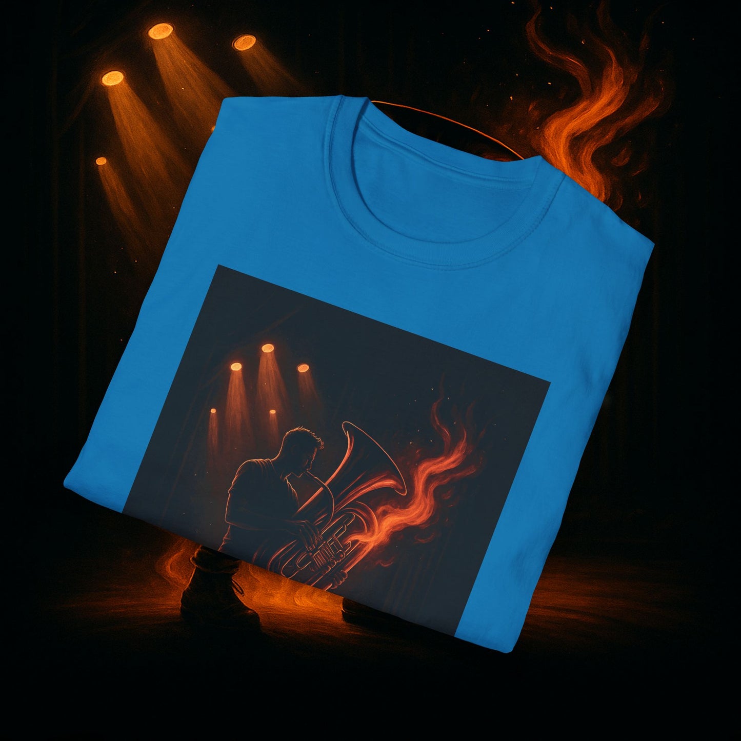 "Camiseta Tuba 🎺🔥 Cuando el alma suena, todo arde.”