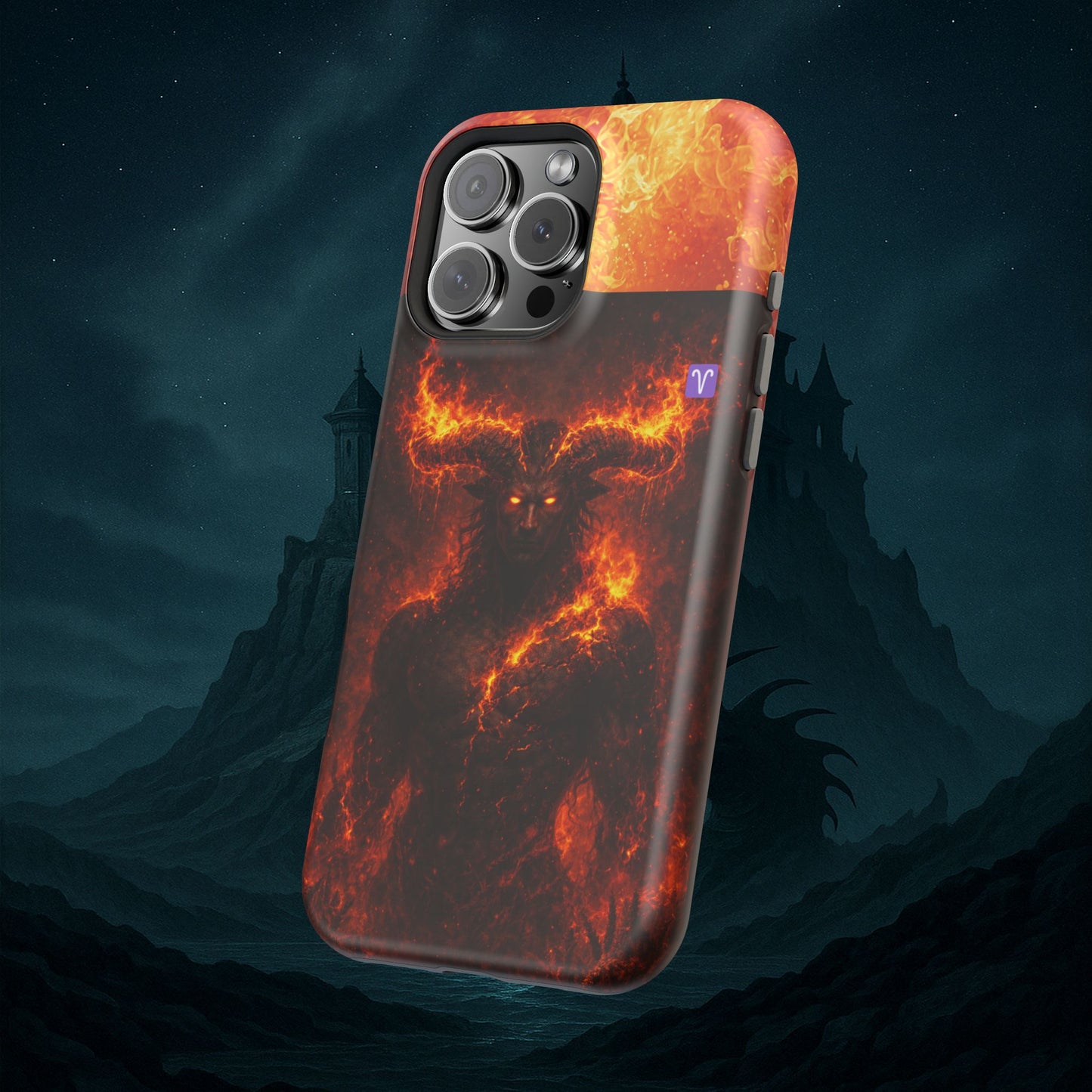 "Funda Magnética Reforzada ♈ Aries — Espíritu de fuego"