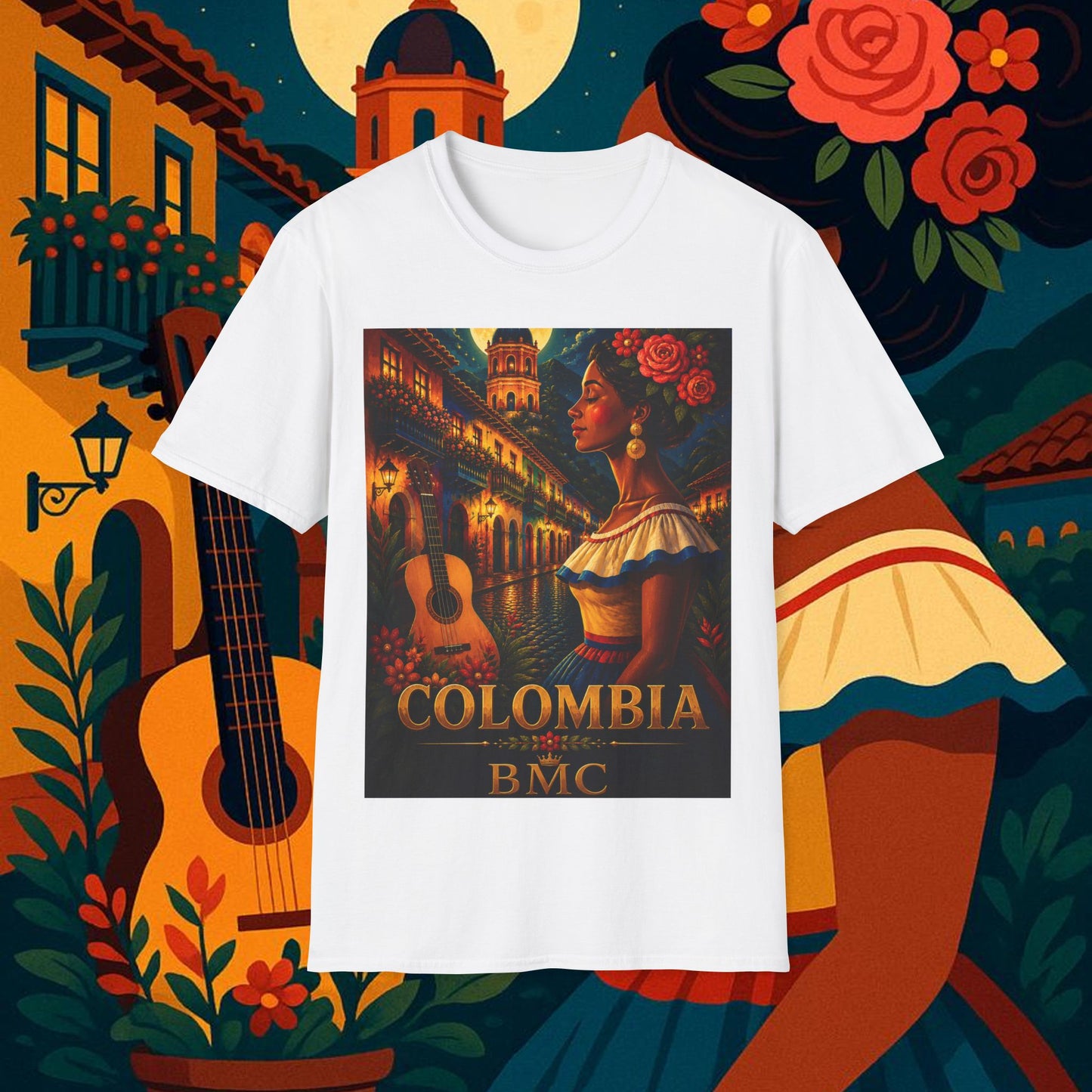 "Camiseta Colombia: Magia de Colores, Café y Tradición ☕🎨🌄"