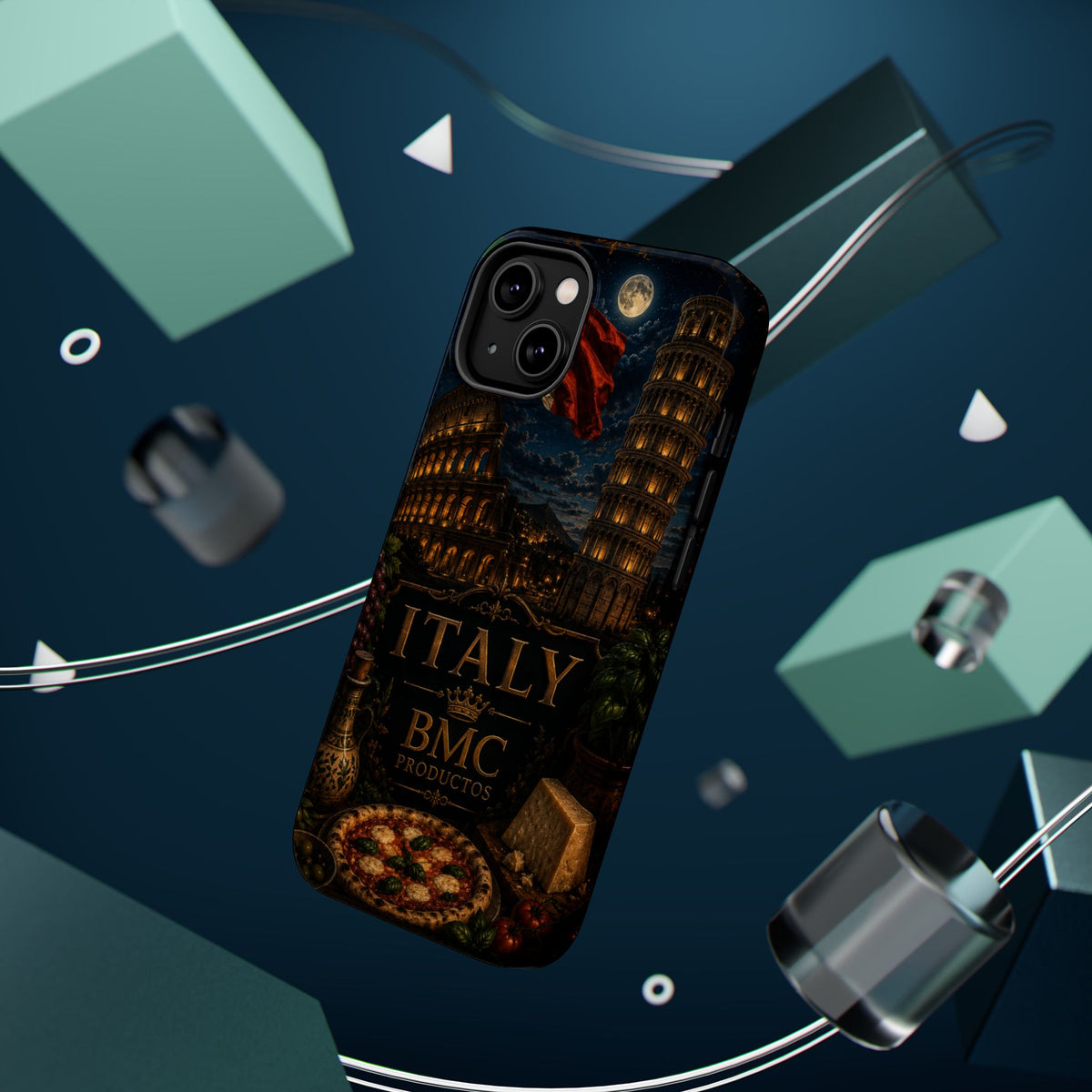 "Funda Magnética Reforzada Magnética Reforzada Italia: Arte, Pasión y Sabores Eternos 🎨🍝🏛️"