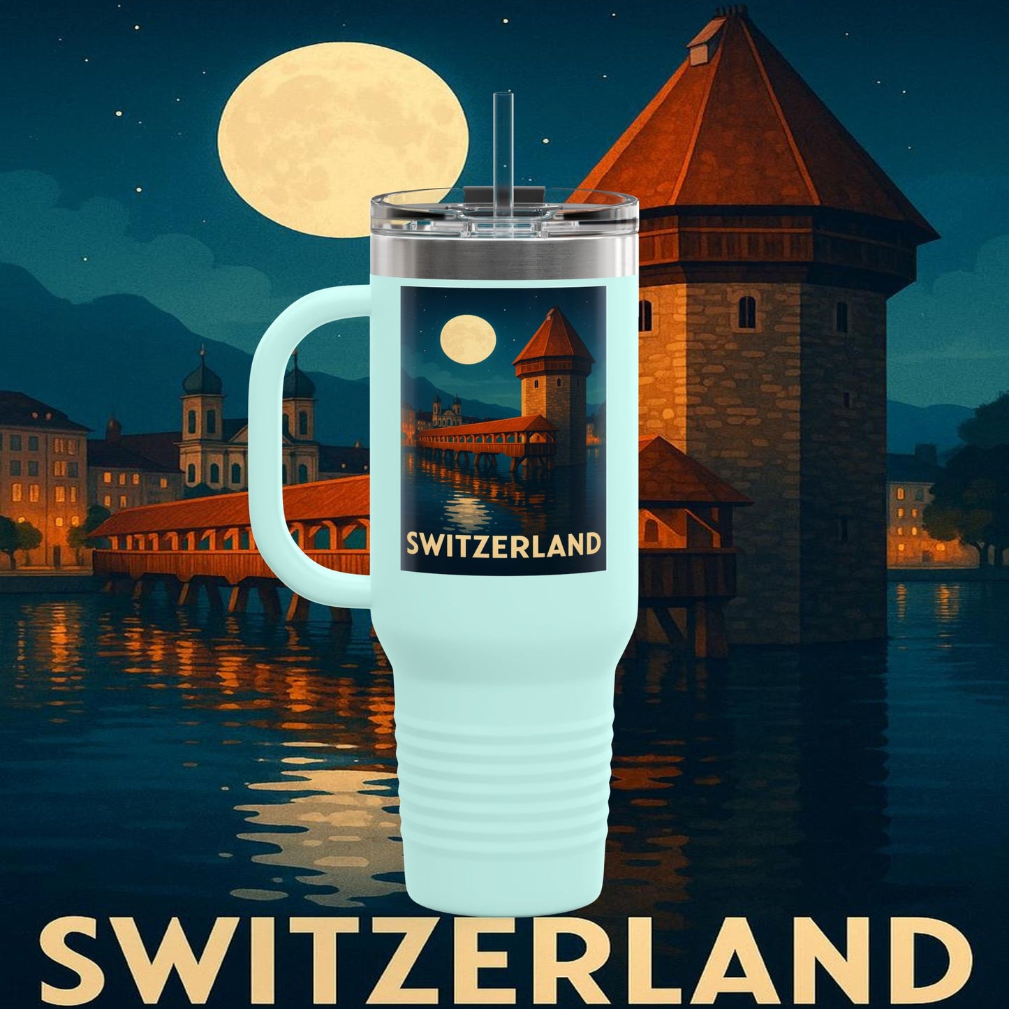 "Swiss Insulated Travel Mug❄️ – Land of majestic mountains and legendary precision"