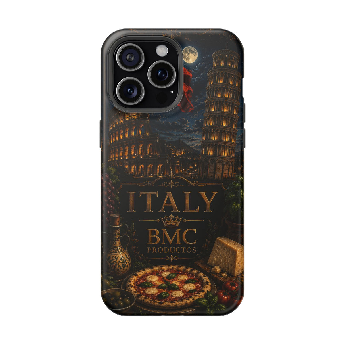 "Funda Magnética Reforzada Magnética Reforzada Italia: Arte, Pasión y Sabores Eternos 🎨🍝🏛️"