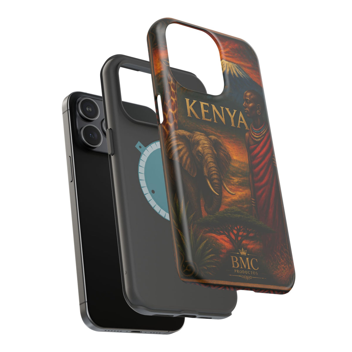 "Reinforced Magnetic Case Kenya: Wild Adventure and Land of Infinite Horizons 🦁🌄🏕️"