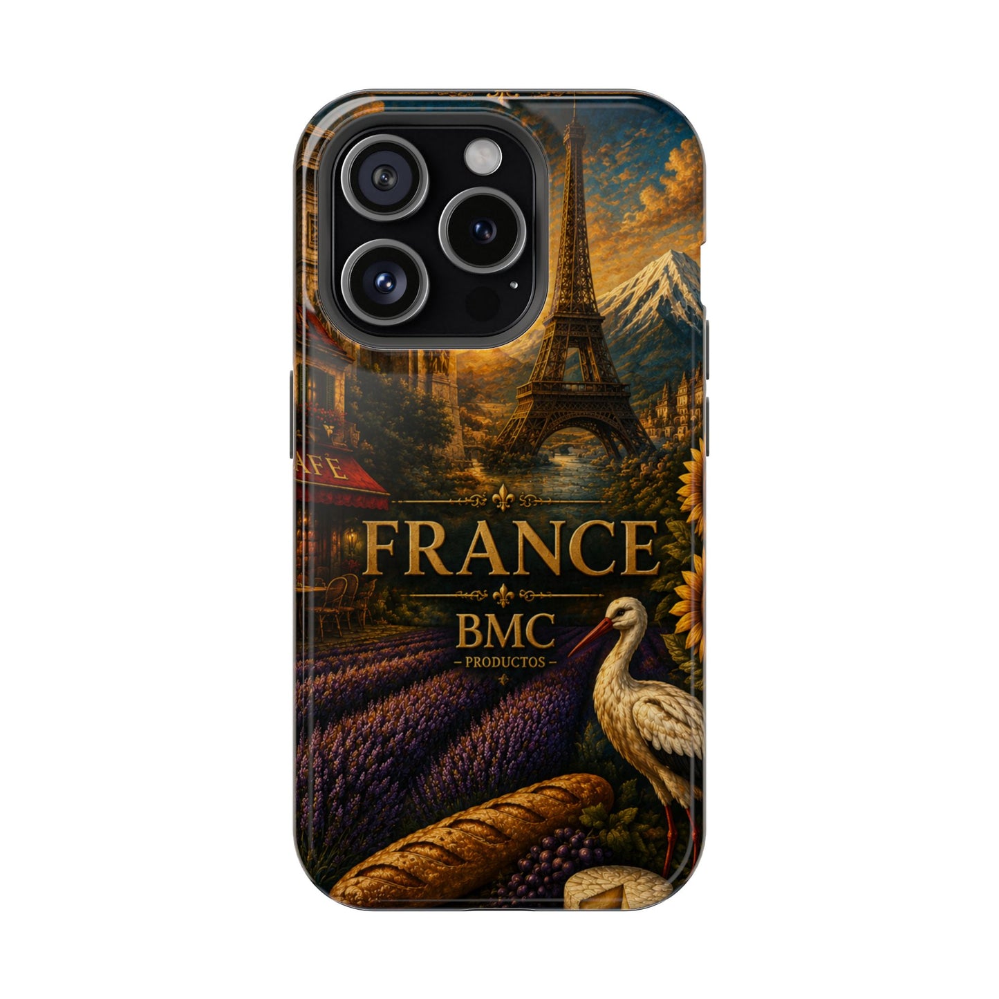 "Funda Magnética Reforzada Francia: Romance bajo la Luna 🌙🗼✨"