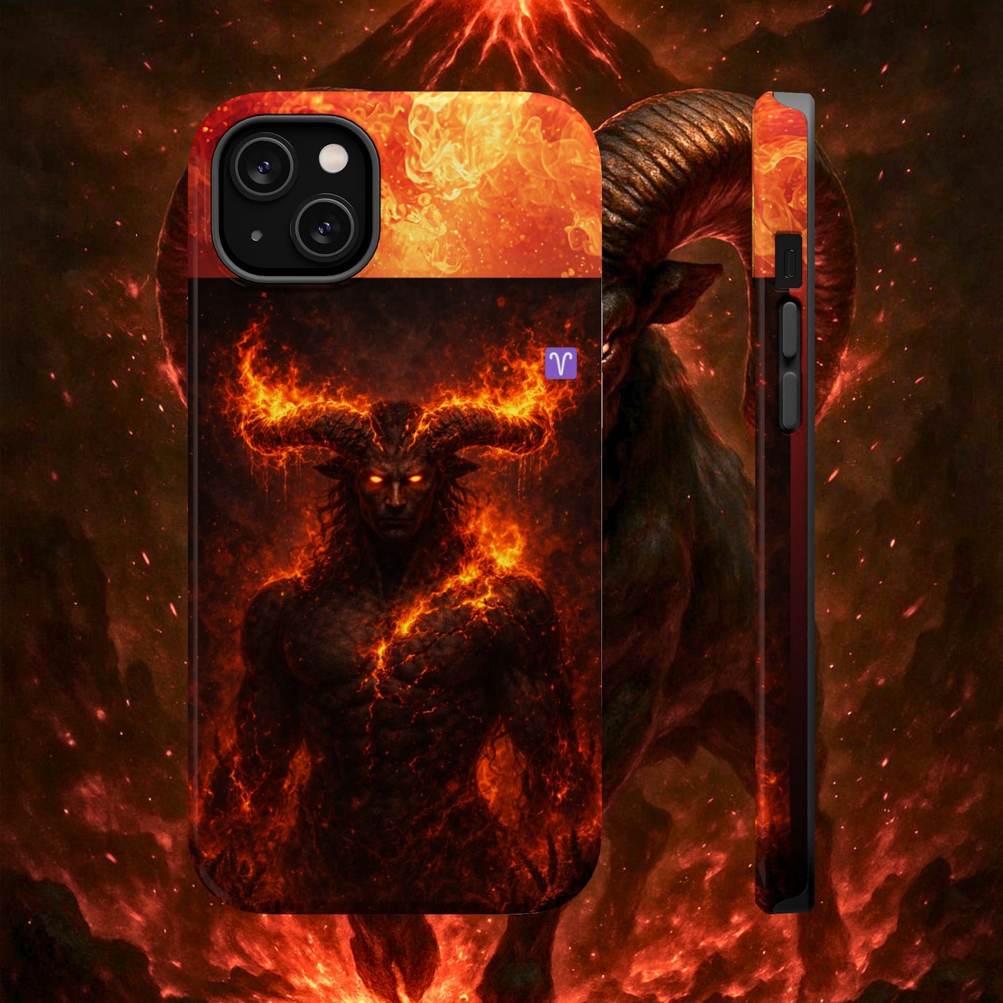 "Funda Magnética Reforzada ♈ Aries — Espíritu de fuego"