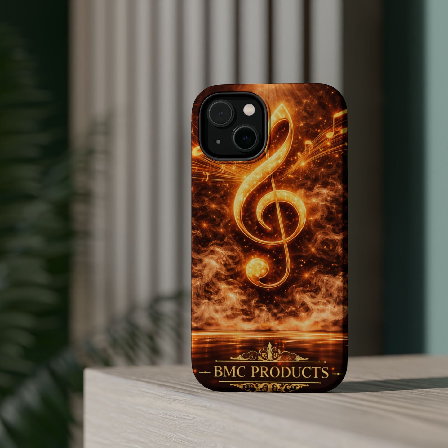 "Funda Magnética Reforzada Magnética Reforzada clave de sol 🎼🔥Donde nace una nota… nace una llama.” 🔥🎼