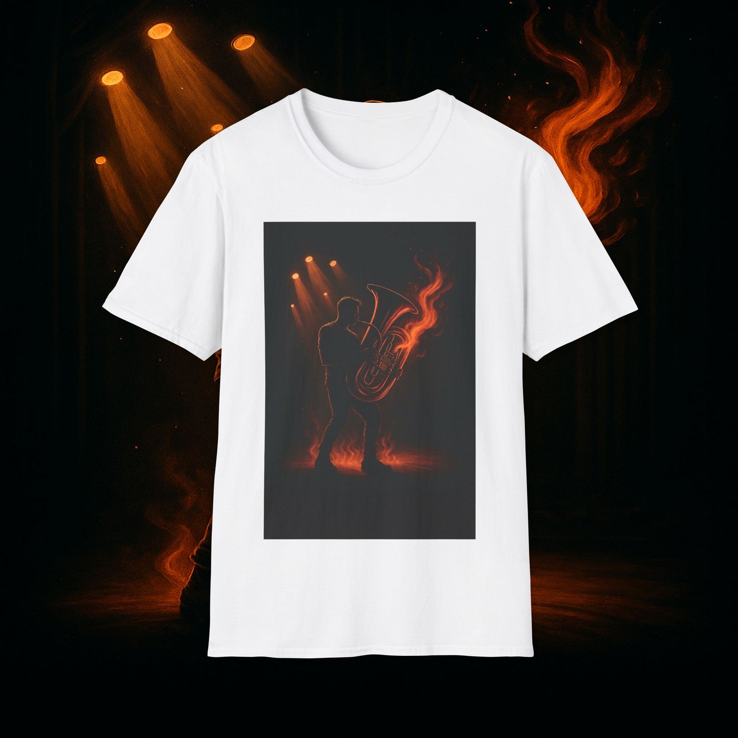 "Camiseta Tuba 🎺🔥 Cuando el alma suena, todo arde.”