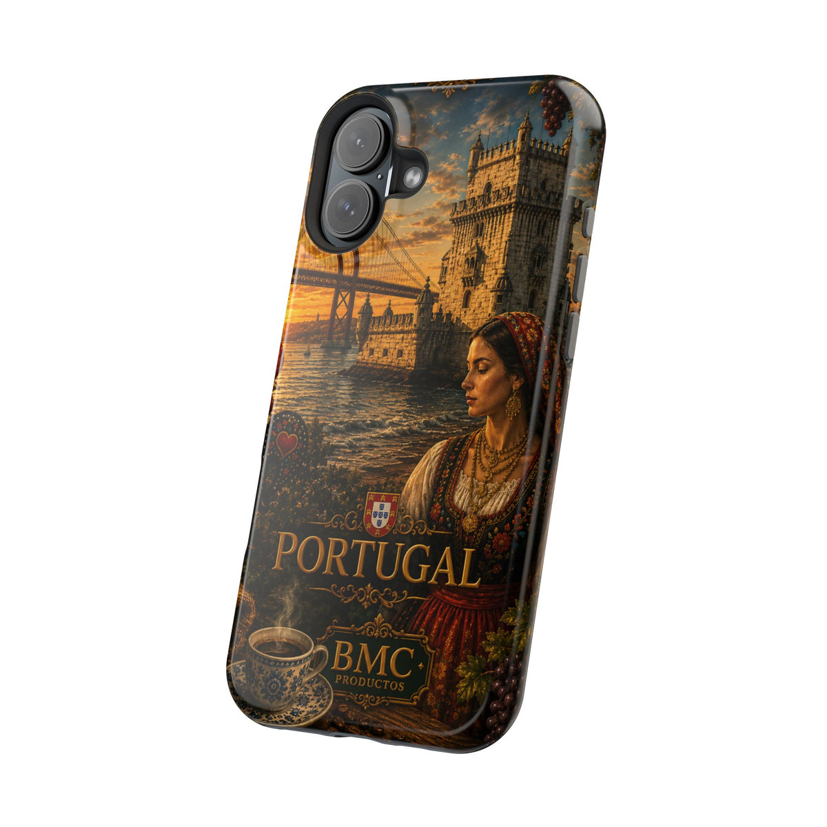 "Reinforced Magnetic Case Portugal: Atlantic Charm, Fados and Azulejos 🌊🎶🧿"