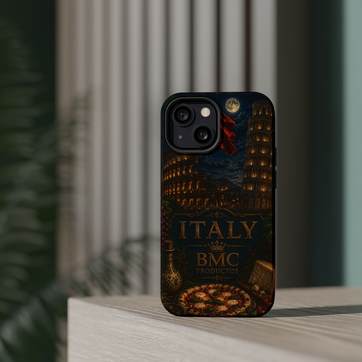 "Funda Magnética Reforzada Magnética Reforzada Italia: Arte, Pasión y Sabores Eternos 🎨🍝🏛️"
