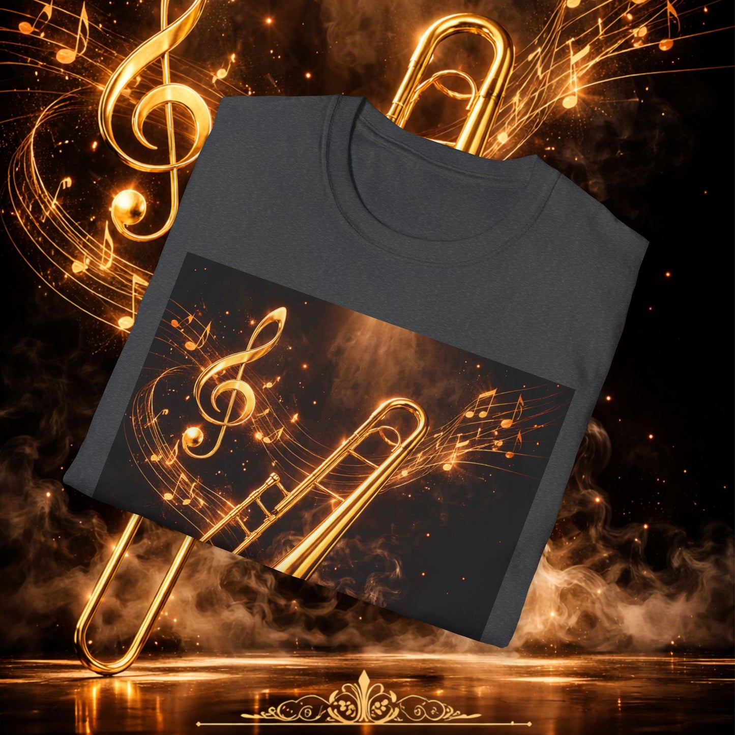"Camiseta Trombón 🎷🔥No todos los fuegos hacen ruido… algunos tocan el alma.” 🔥🎷