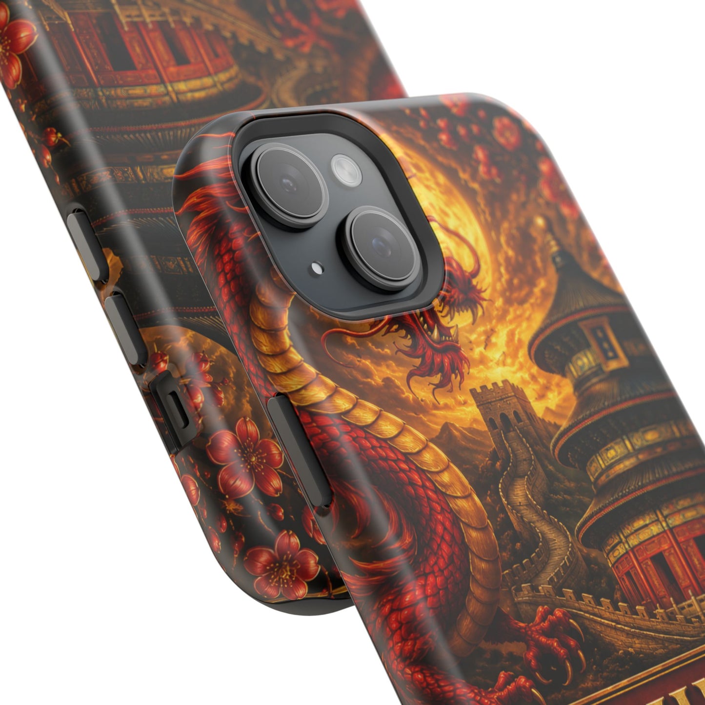 "Funda Magnética Reforzada Magnética Reforzada China – Dragones, murallas y leyendas eternas"