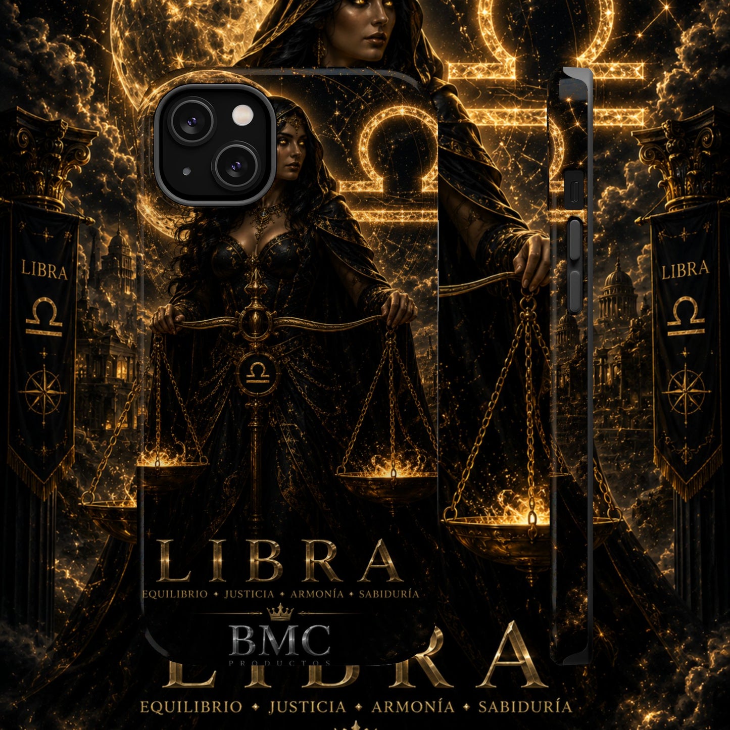 "Funda Magnética Reforzada libra– La Guardiana del Equilibrio"