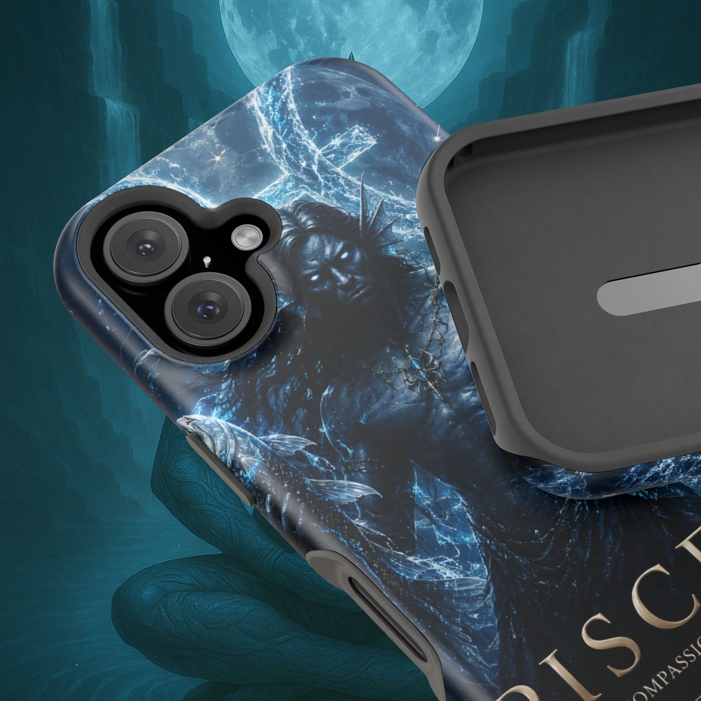 "Funda Magnética Reforzada Piscis — El Guardián de las Profundidades"